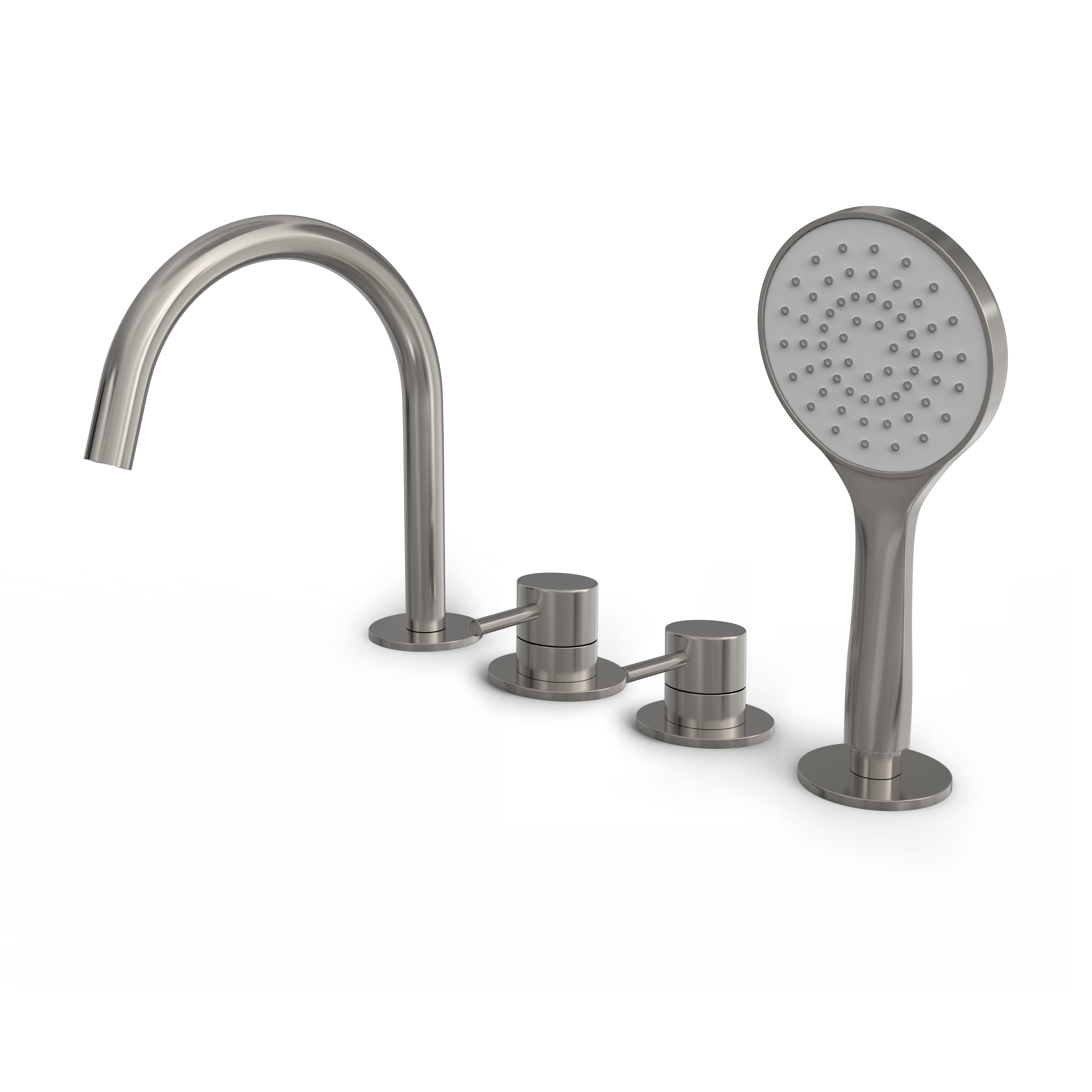 Hotbath BUDDY badrandcombinatie eenhendel mengkraan B173GN Geborsteld nikkel