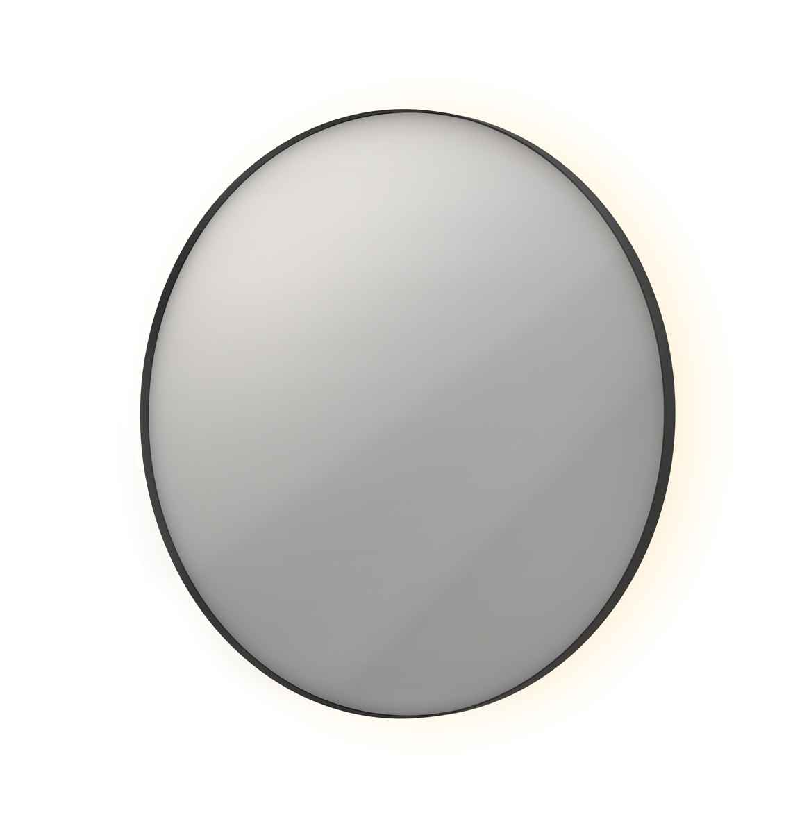 INK spg. SP17 rond in stalen kader incl indir LED verw. color dimbaar + schak. H800xB800xD40 Mat zwart / 8408575