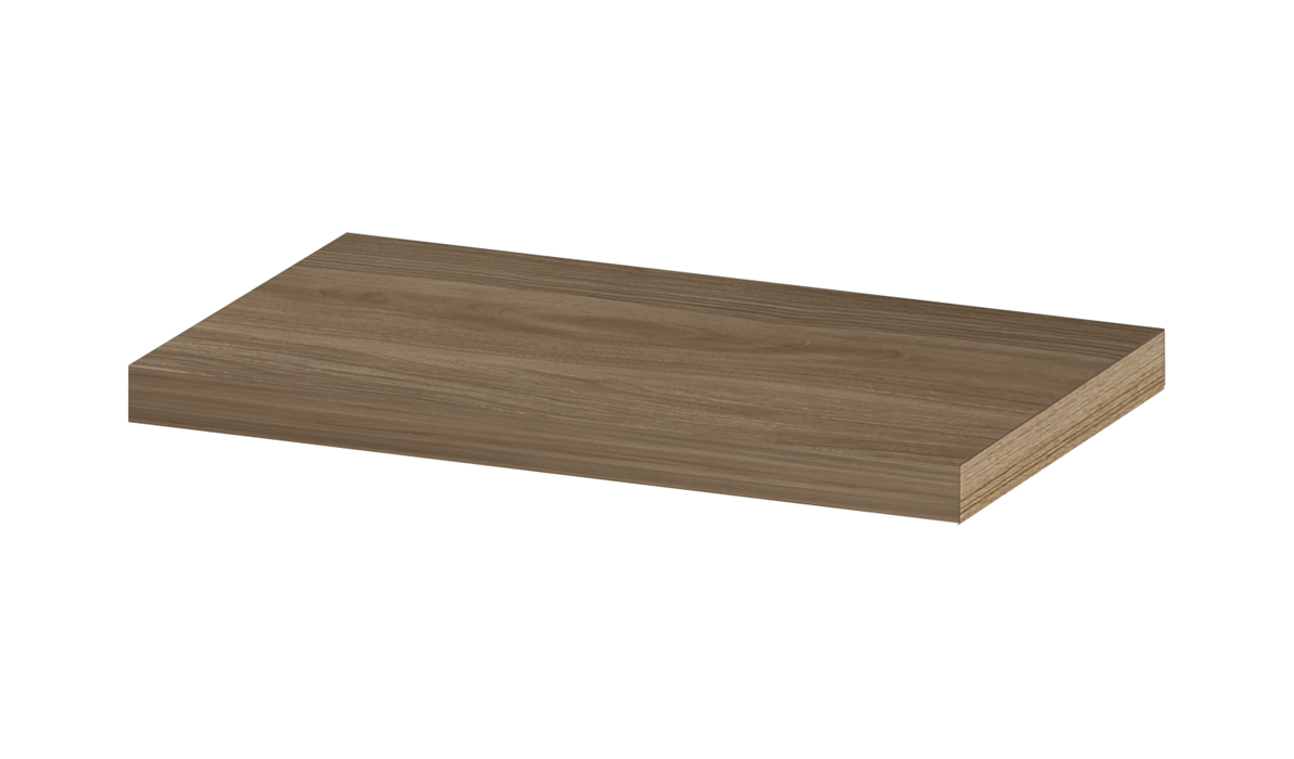 INK wandplank in dekor dikte 35mm voorzijde afgekant tbv nis 1258806 Zuiver eiken H35xB600xD350