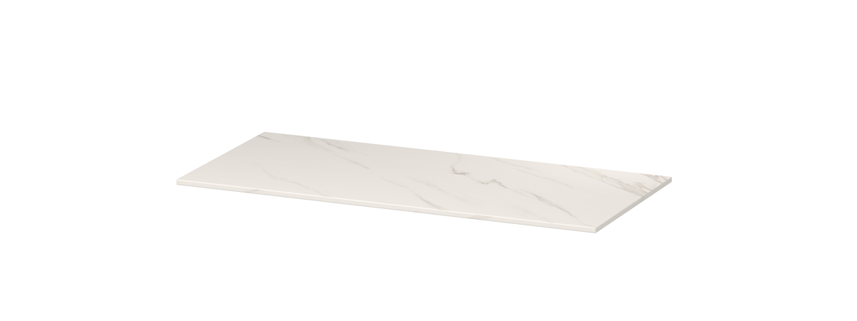 INK Afdekplaat van keramische slab zonder uitsparing H10xB1000xD450 Calacatta mat / 210220