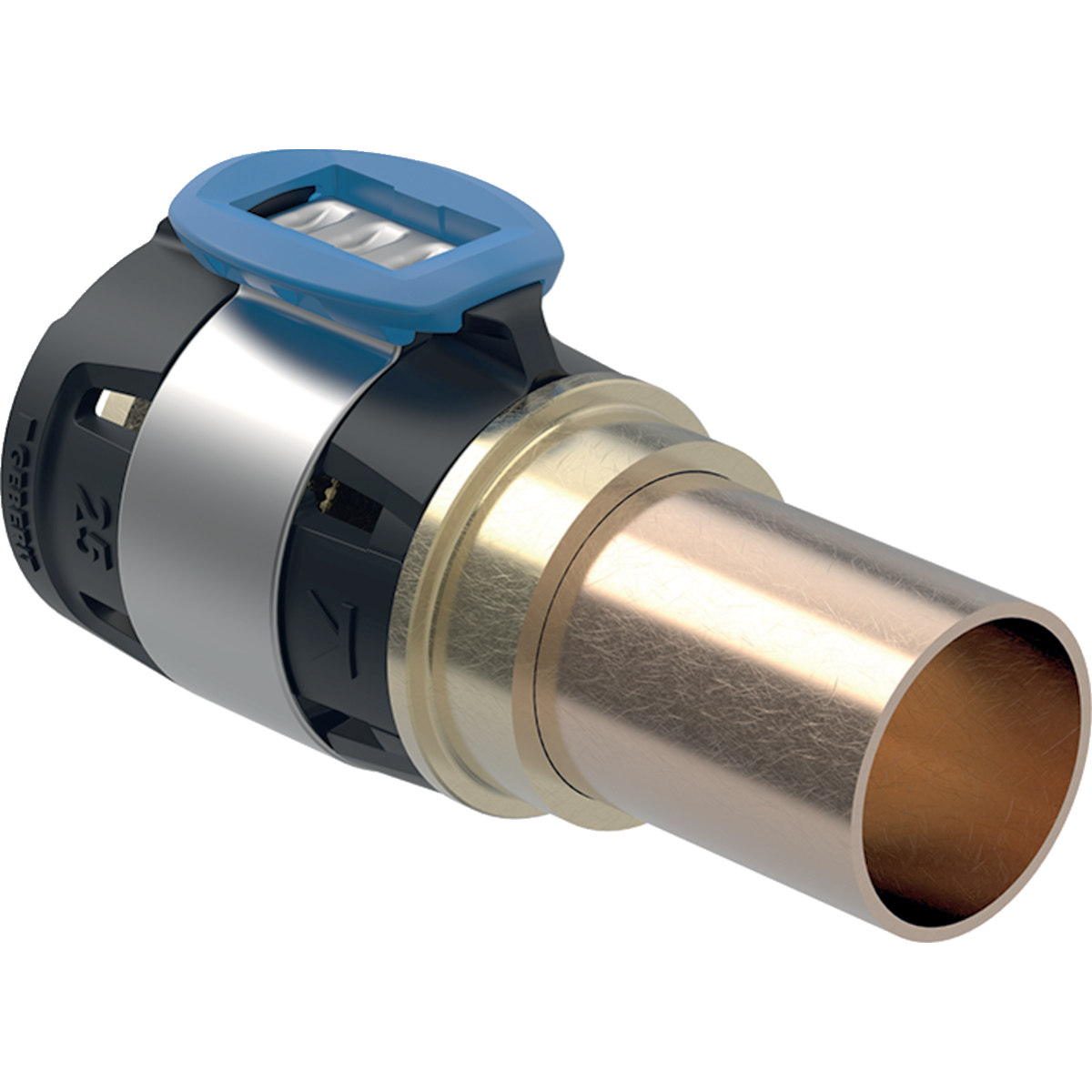 Geberit FlowFit overgang naar koper klem 20-15 spie 620.721.00.1