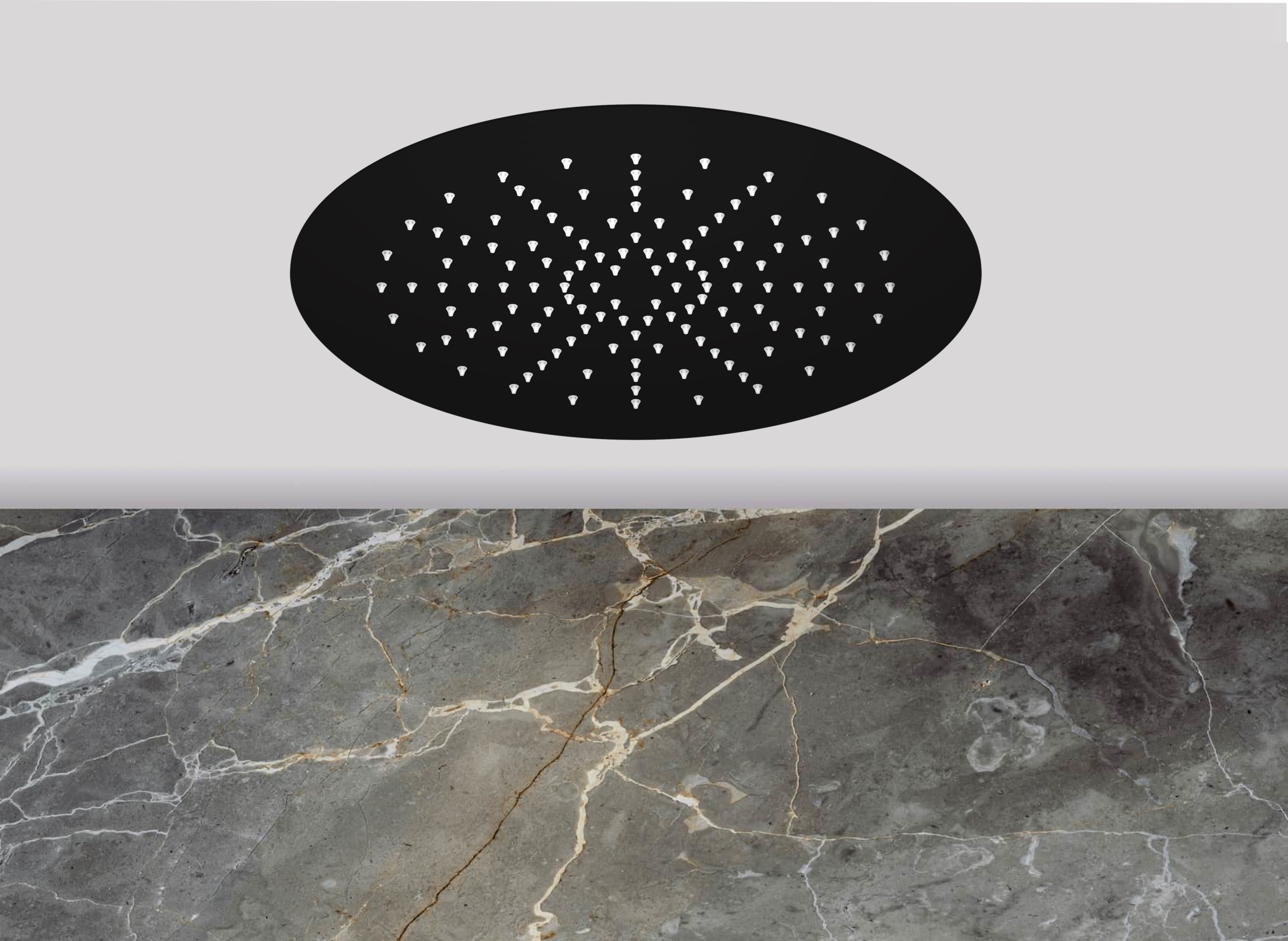 Lagoo Nesso Hoofddouche Easy Peasy 340 m. Easy Fix systeem N8200MB Matt Black