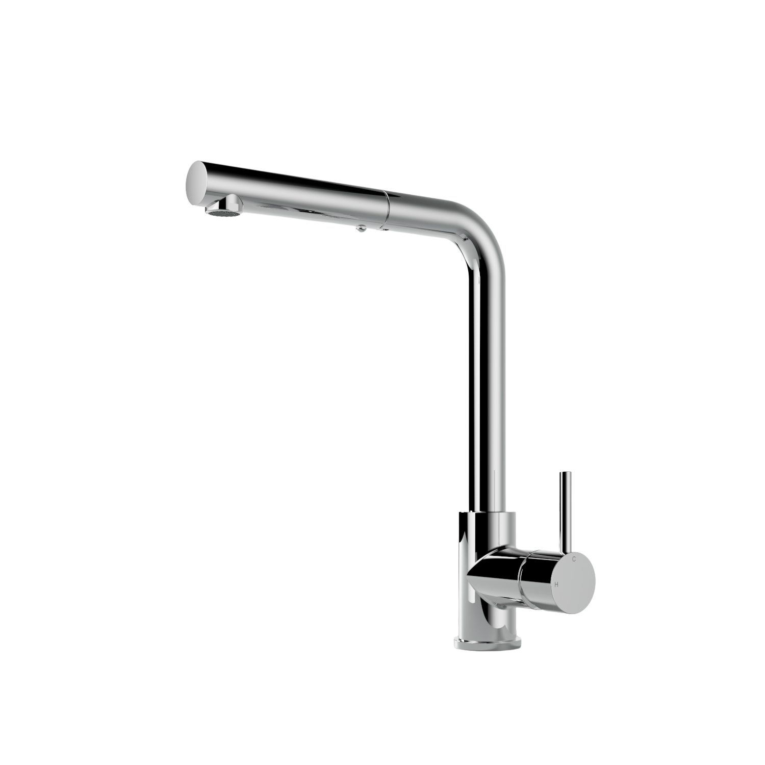 Hotbath Fellow keukenmengkraan met draaib. uitloop en uittrekbare handd. FKM15CR Chroom