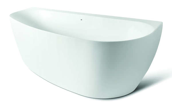 Luca Back to wall bad van acryl met overloop 170x78x60h LUPA1775M Mat wit