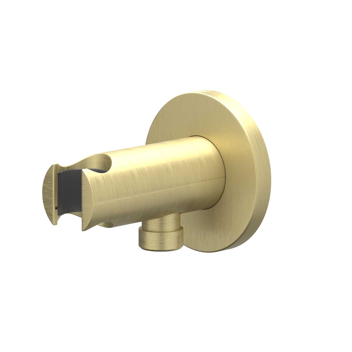 IVY Toebehoren Wandsteun met ge┤ntegreerde wateruitlaat 1/2 6900204 gebr. mat goud PVD