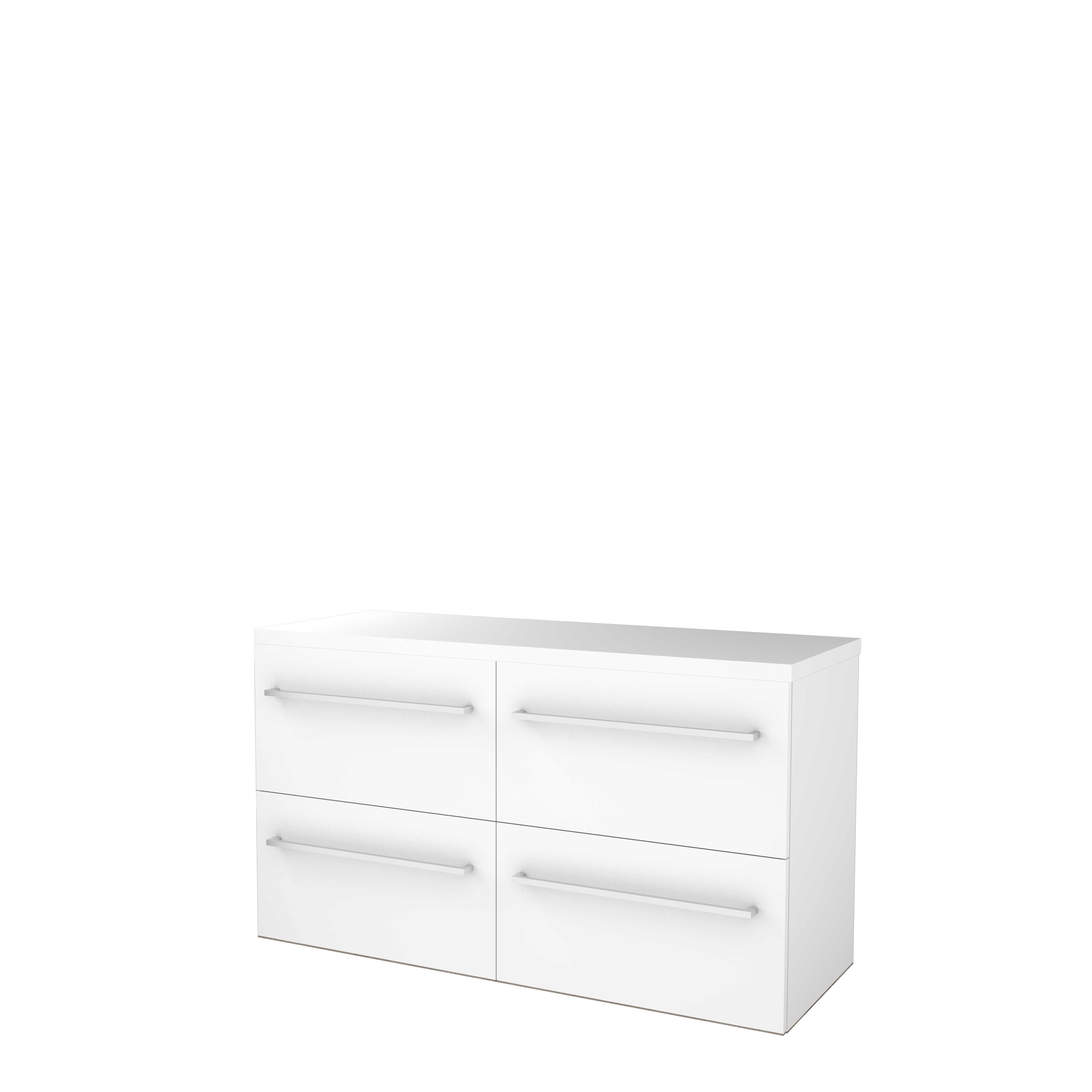 Basic Start 46 onderk. m. gr. incl. 4 la + afdekplaat B1200xD460 Ice White / 1813561