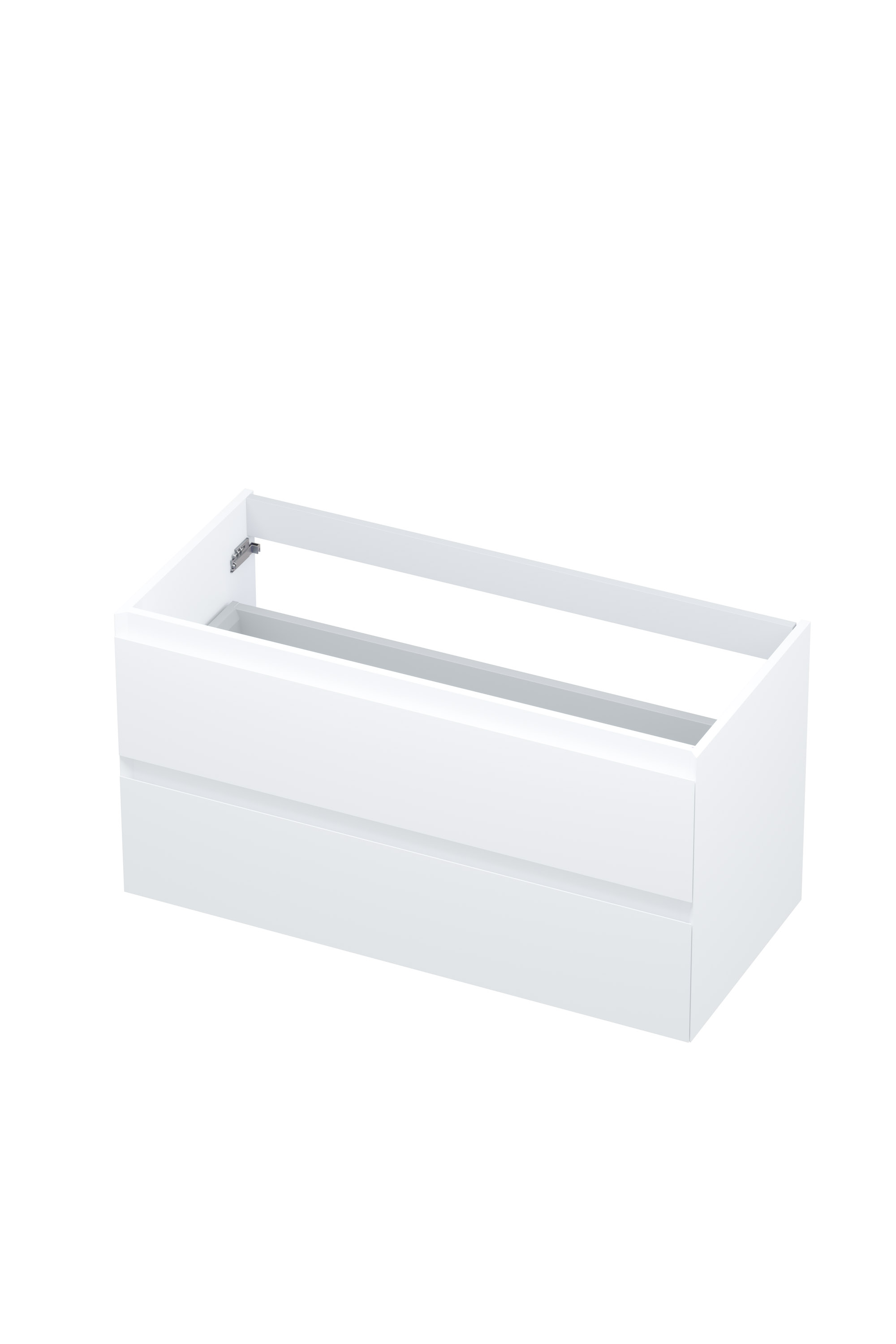 INK onderk. 2 laden greepl. gelakt 45gr 1240420 Mat wit H520xB1000xD450