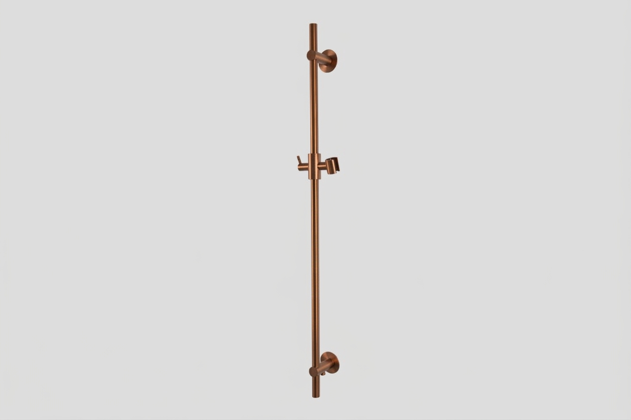 Lagoo Garda Glijstang messing 90 cm m. ge┤ntegreerde wateruitlaat G2130BK Brushed Copper PVD