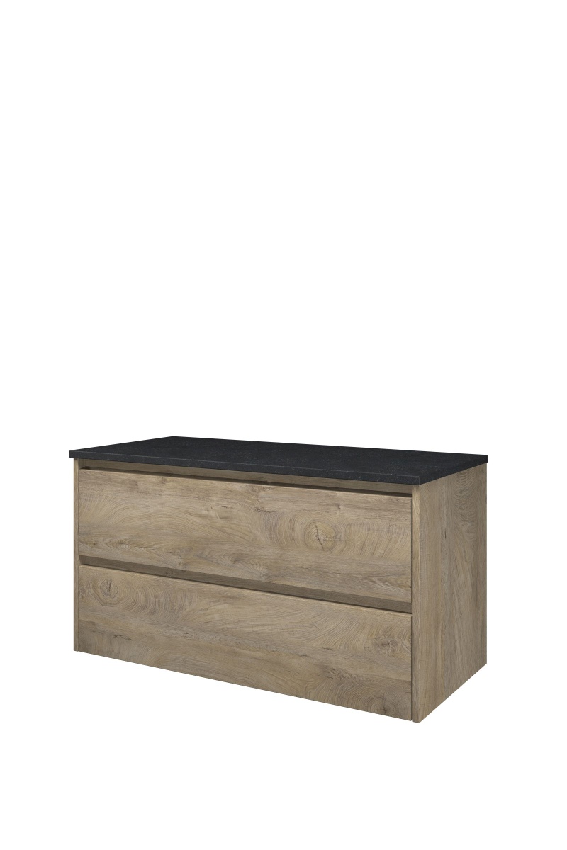 Proline Top afdekplaat hardsteen onderk. symm. H540xB1000xD460 Raw oak/Blue stone / 1817911