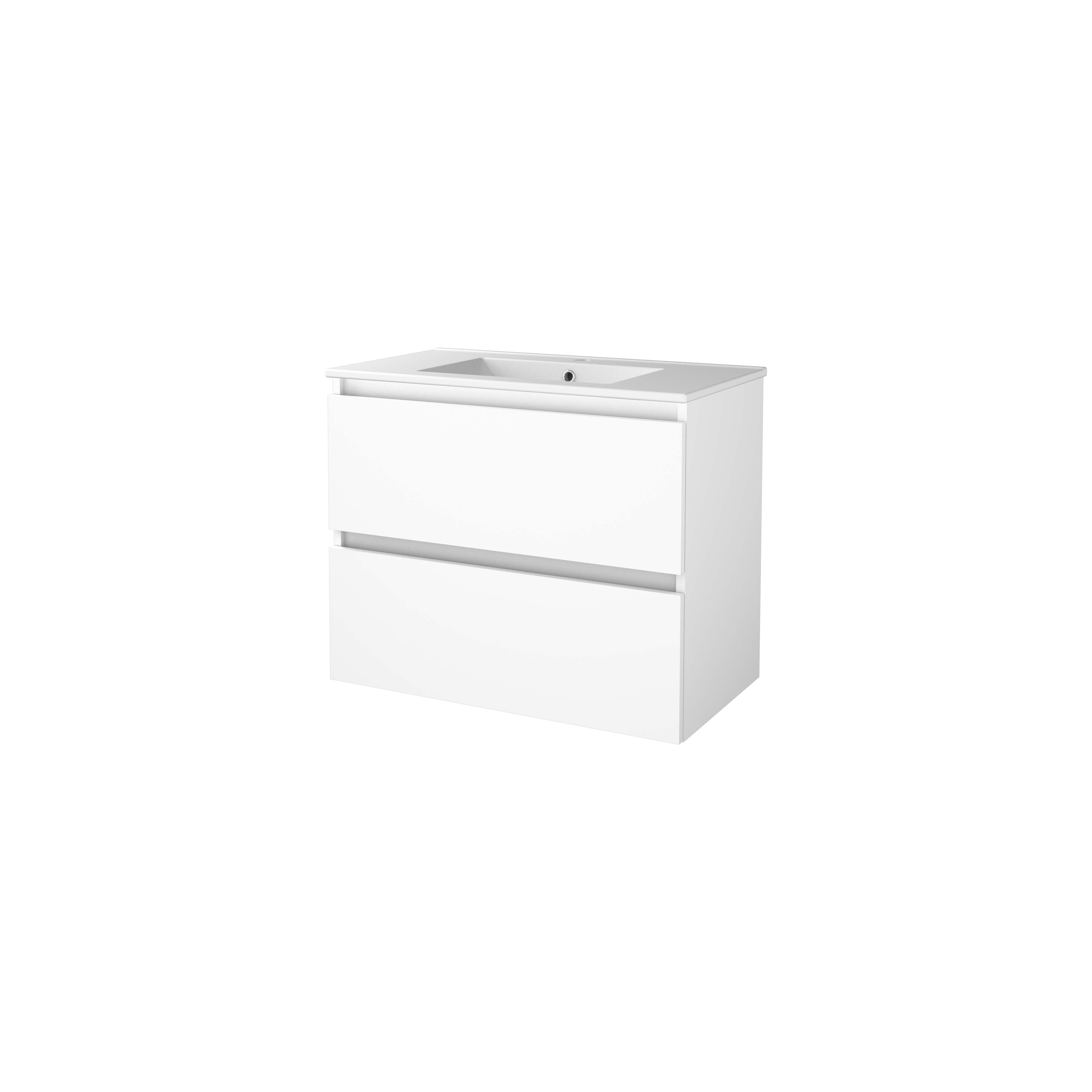 Basic Start 46 set 80x46cm greepl. 2 la keram. wast. 1 krgt. S46GL80PIW Ice White