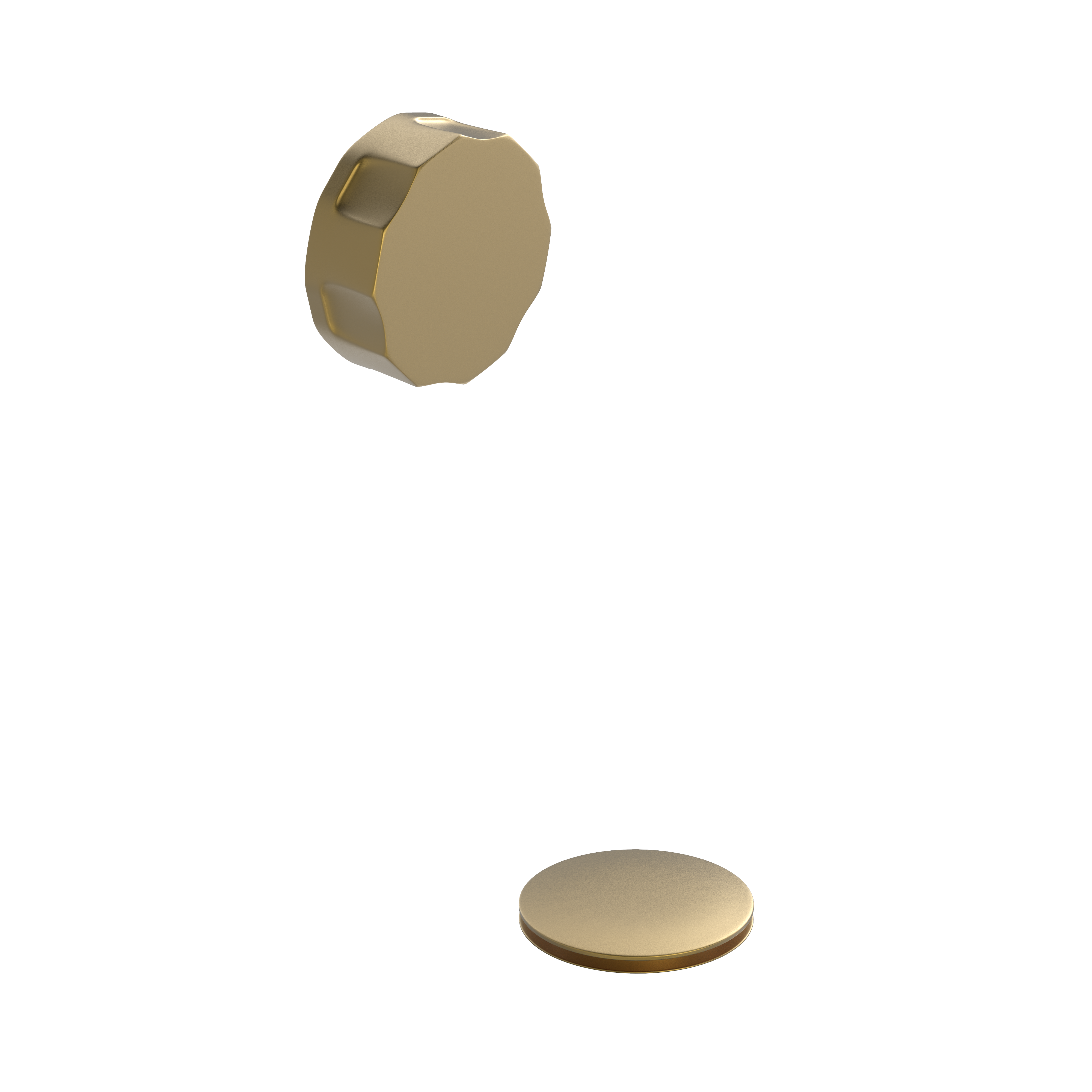 Hotbath Pal Badoverloop set verlengd P032BBP Geborsteld Messing PVD