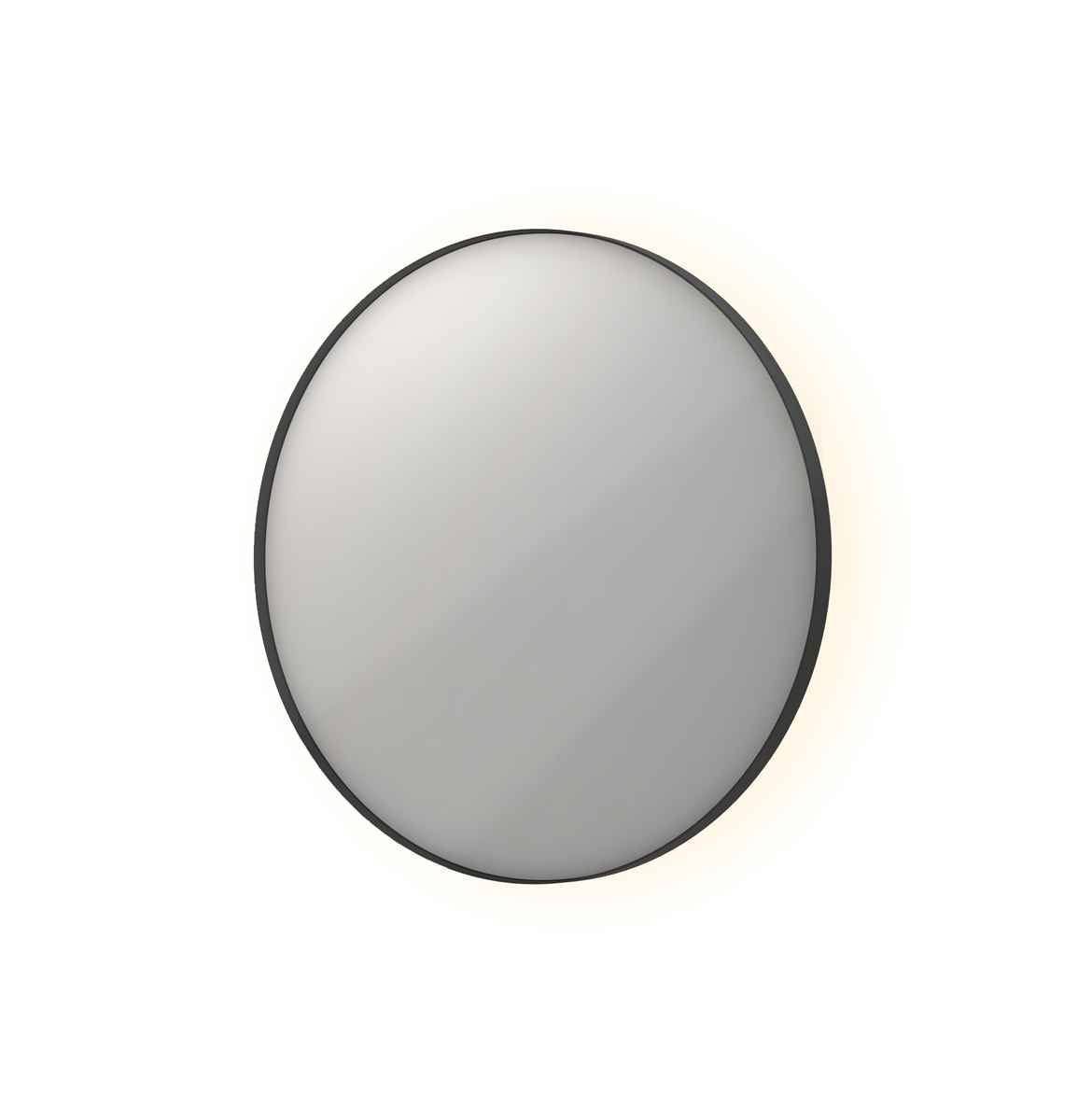 INK spg. SP17 rond in stalen kader incl indir LED verw. color dimbaar + schak. H600xB600xD40 Mat zwart / 8408565