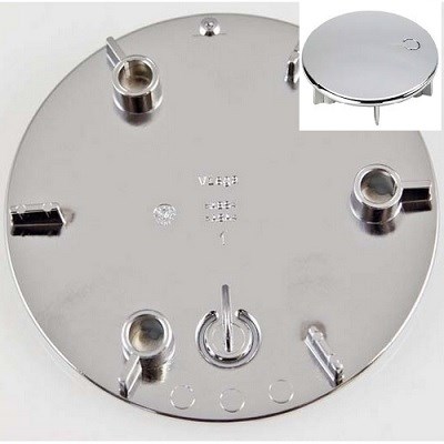 Viega afd.plaat Chr-kunststof TEMPOPLEX 649982 3-punts