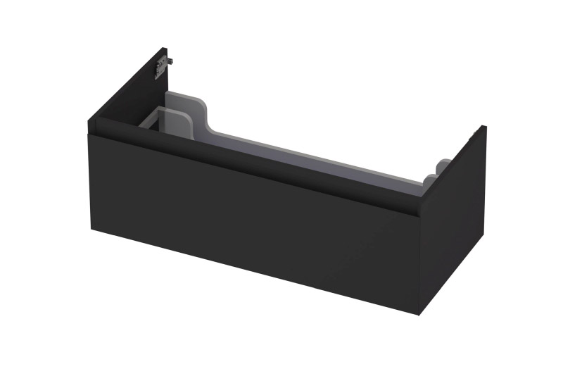 INK onderk. 1 lade greepl. gelakt 45gr 1240136 Mat zwart H350xB1000xD450