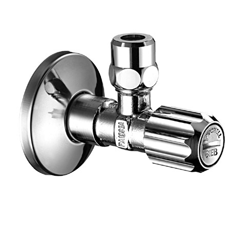 Schell haakse regelkraan met vuilfilter V+S met Asag chroom 1/2x10 (5428)