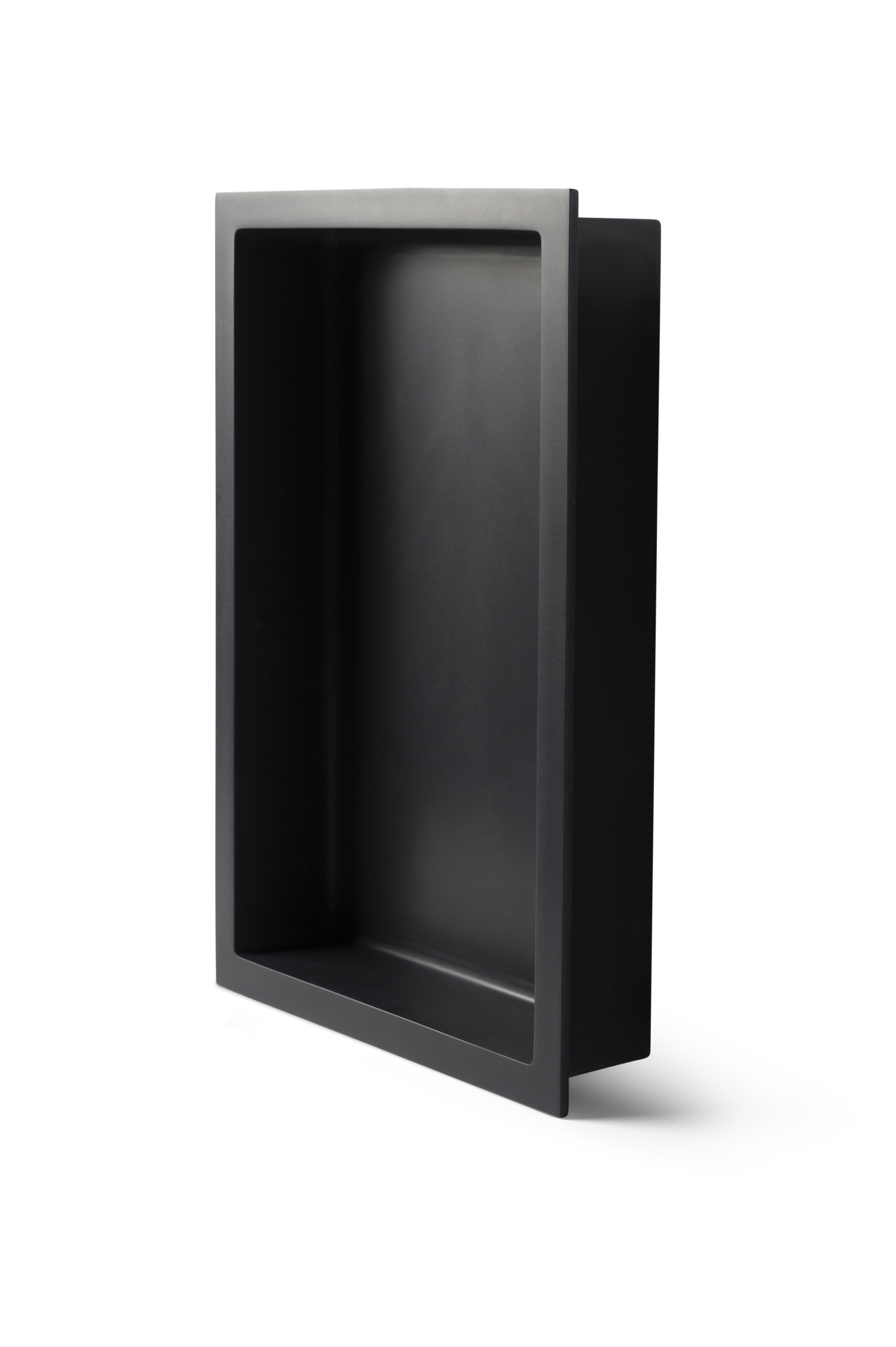 Luca inbouwnis MET FLENS 44.5x29.5x7cm solid surface Antraciet mat