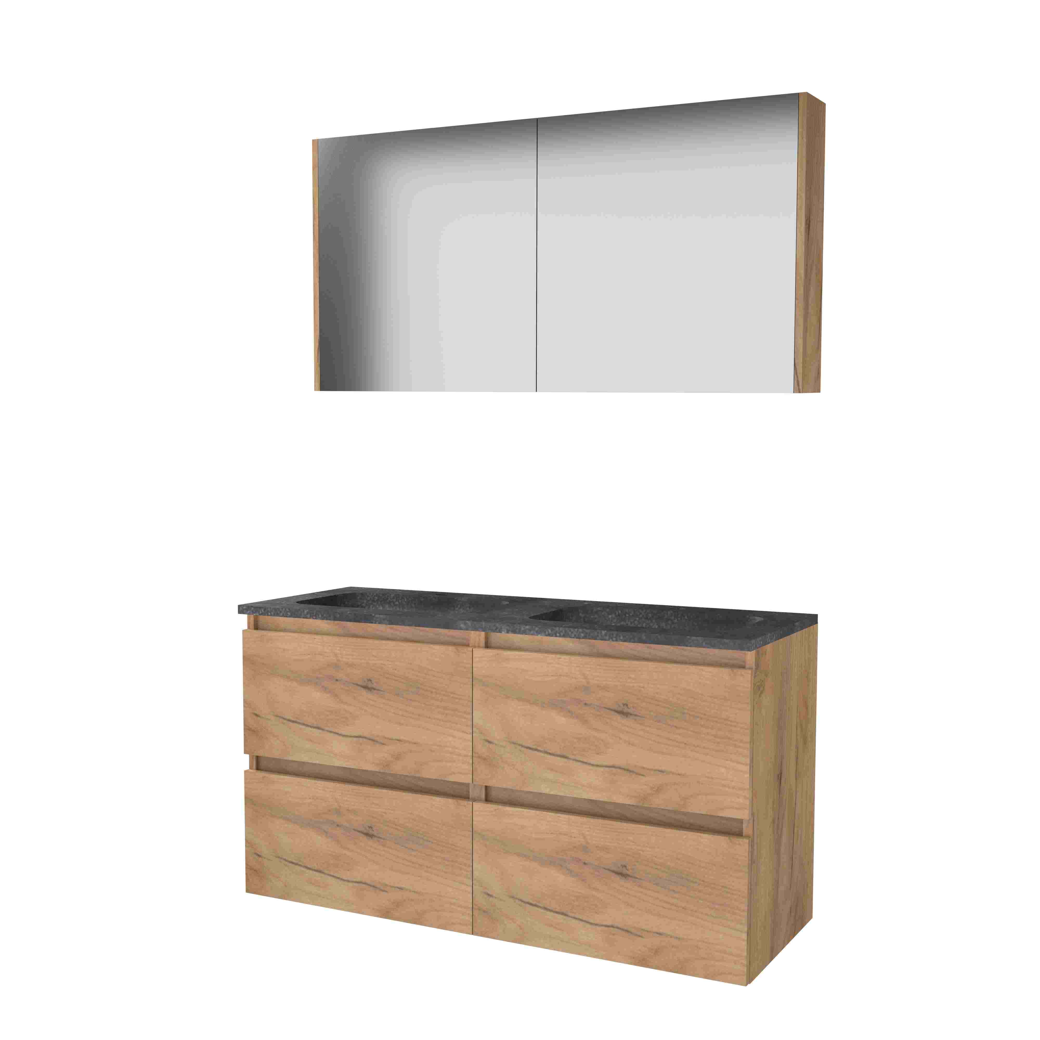 Basic Comfort 46 onderk. GL incl. 4 la + hardst. wast. incl. 2 krgt. incl. sp.kast B1200xD460 Whisky Oak / 1813178