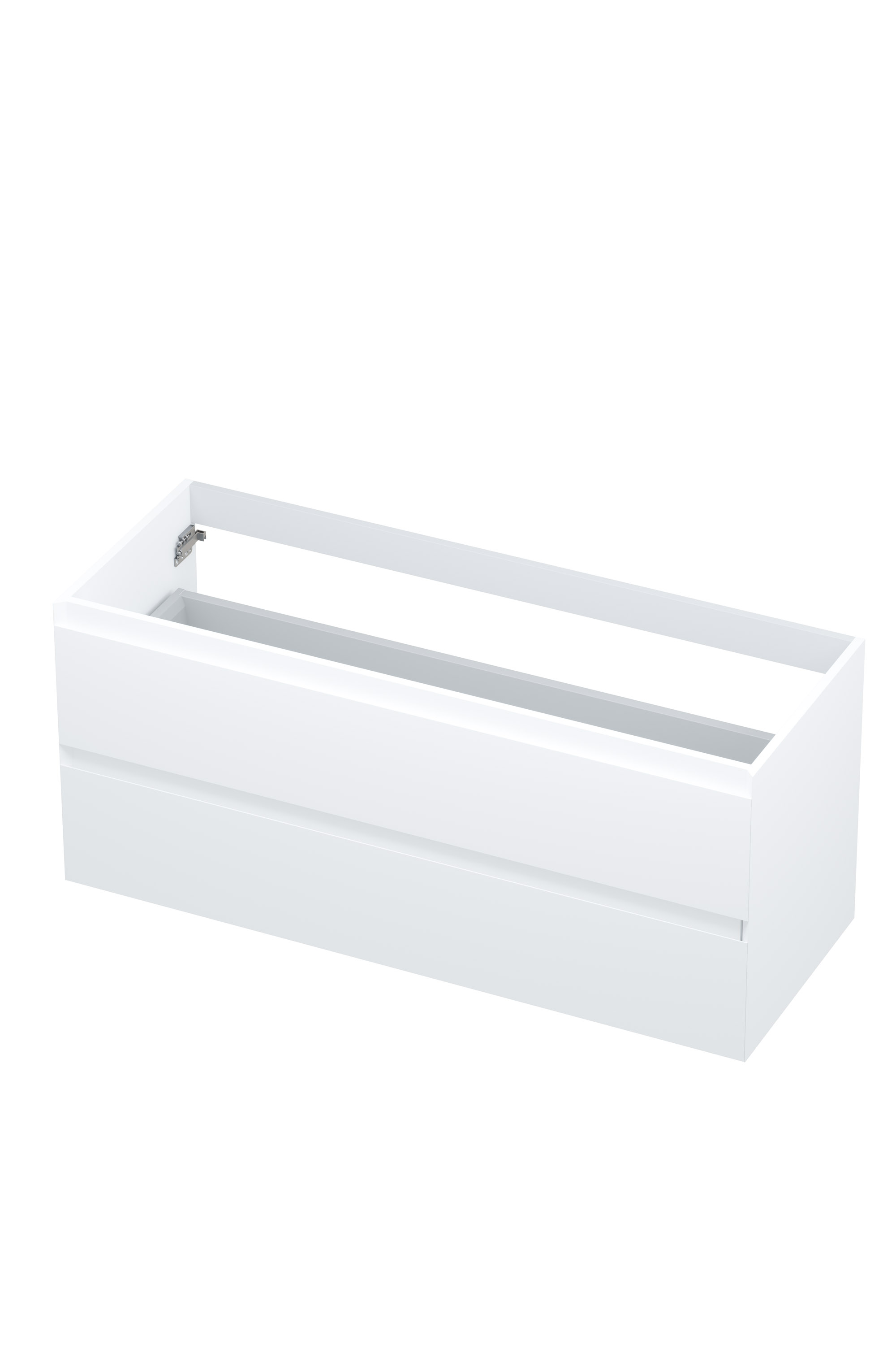 INK onderk. 2 laden greepl. gelakt 45gr 1240440 Mat wit H520xB1200xD450