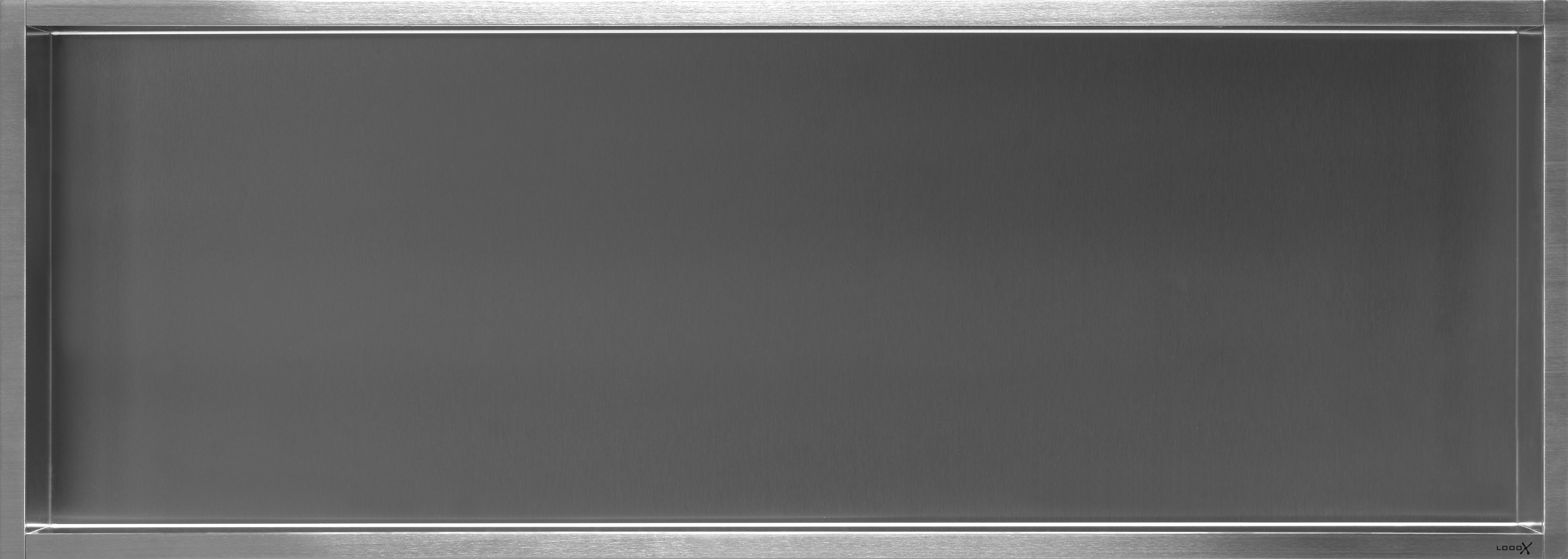 LoooX BOX90 inbouwnis 900 x 300 mm. RVS geborsteld BOX90