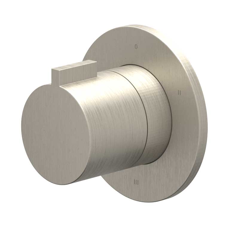 IVY Pact Afbouwdeel 3-weg stop-omstel symmetry met rond rozet 6202463 gebr. nickel PVD