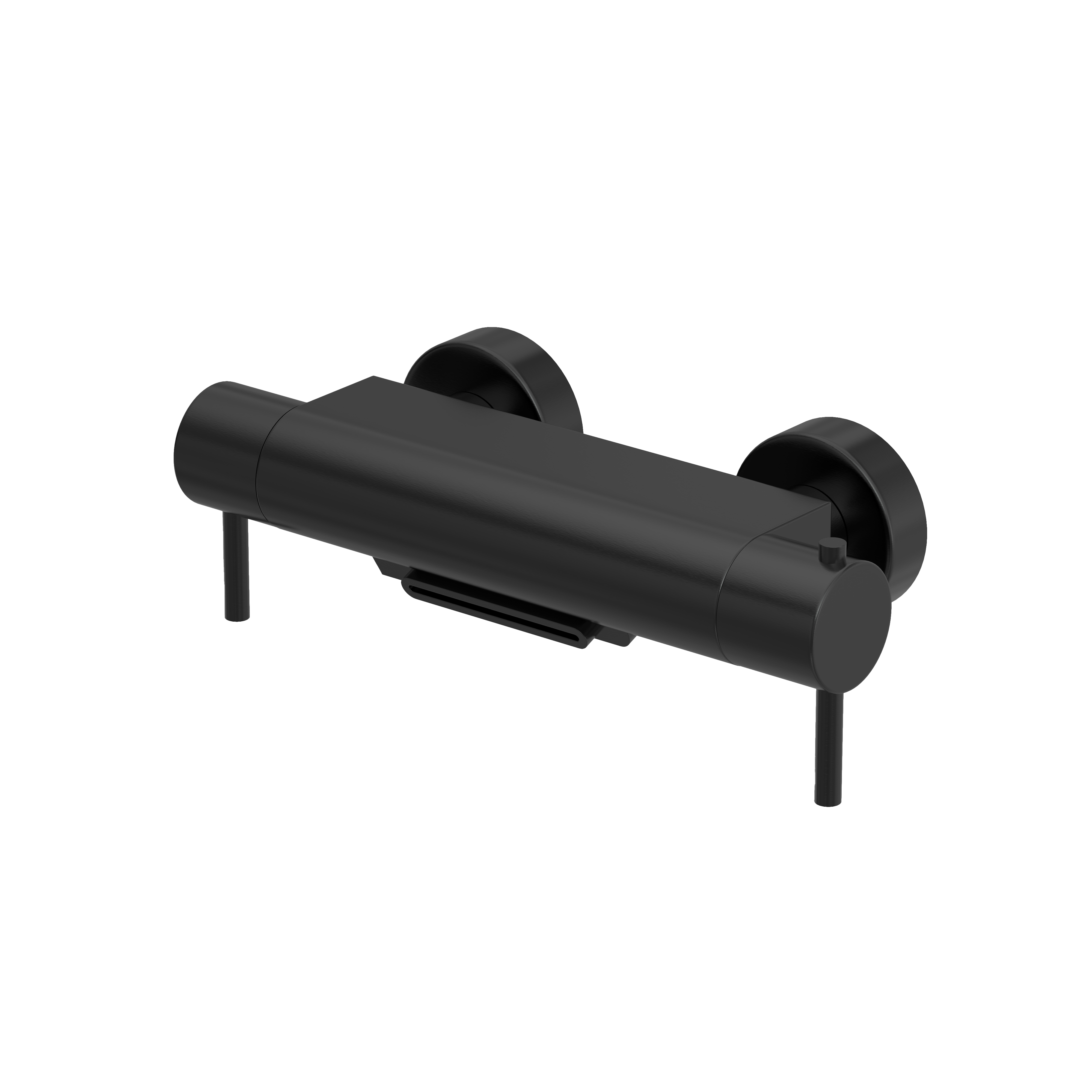 Hotbath Cobber thermostatische badmengkraan Cascade B021MBP Geborsteld zwart PVD