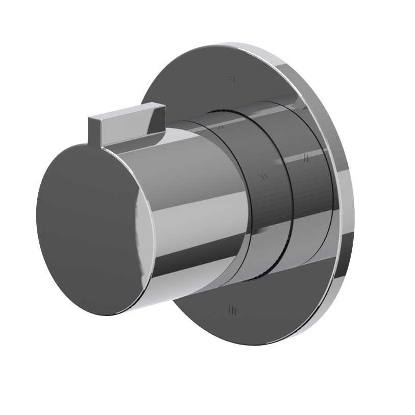 IVY Pact Afbouwdeel 3-weg stop-omstel symmetry met rond rozet 6202461 Chroom