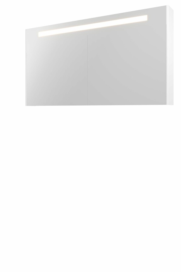 Proline sp.kast Prem. m. geint. Led 3 deuren H740xB1400xD140 Glans wit / 1809554