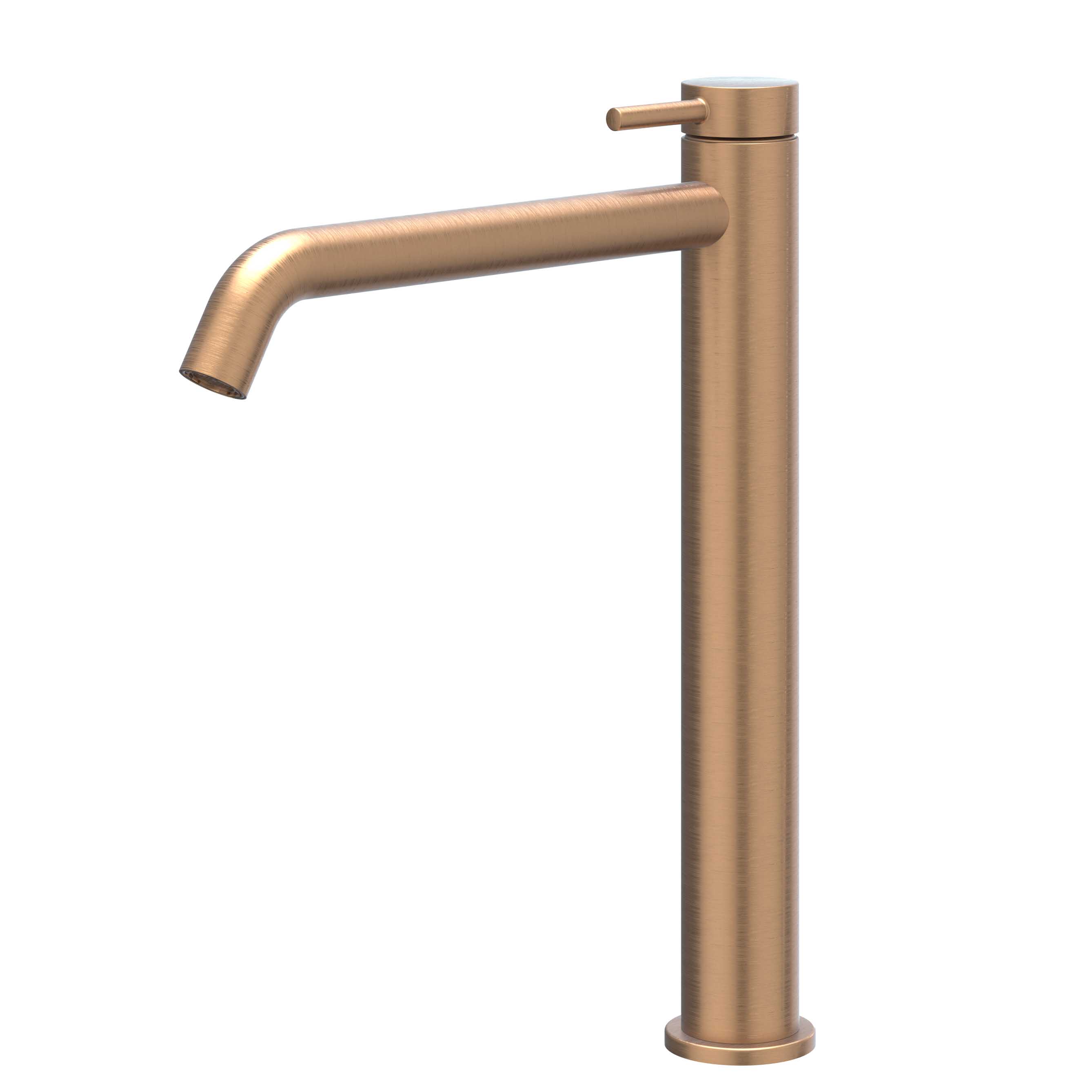 IVY Bond Eenhendel wastafelmengkraan opbouw model L coldstart 6100205 gebr. mat koper PVD