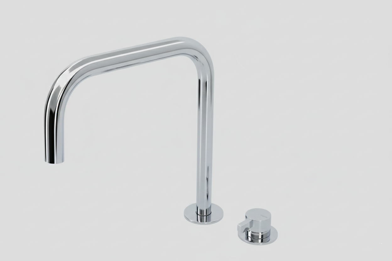 Lagoo Como Wastafelmengkraan 2-gats m. draaibare rechte uitloop medium CM1230CH Chrome