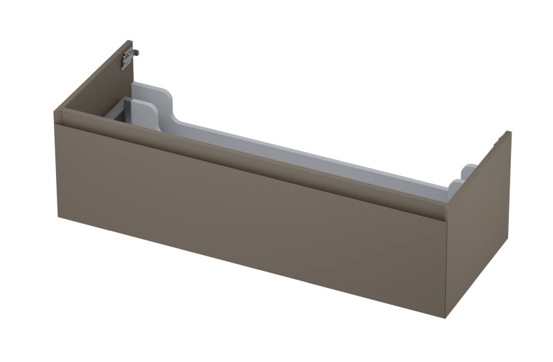 INK onderk. 1 lade greepl. gelakt 45gr 1240145 Mat taupe H350xB1200xD450