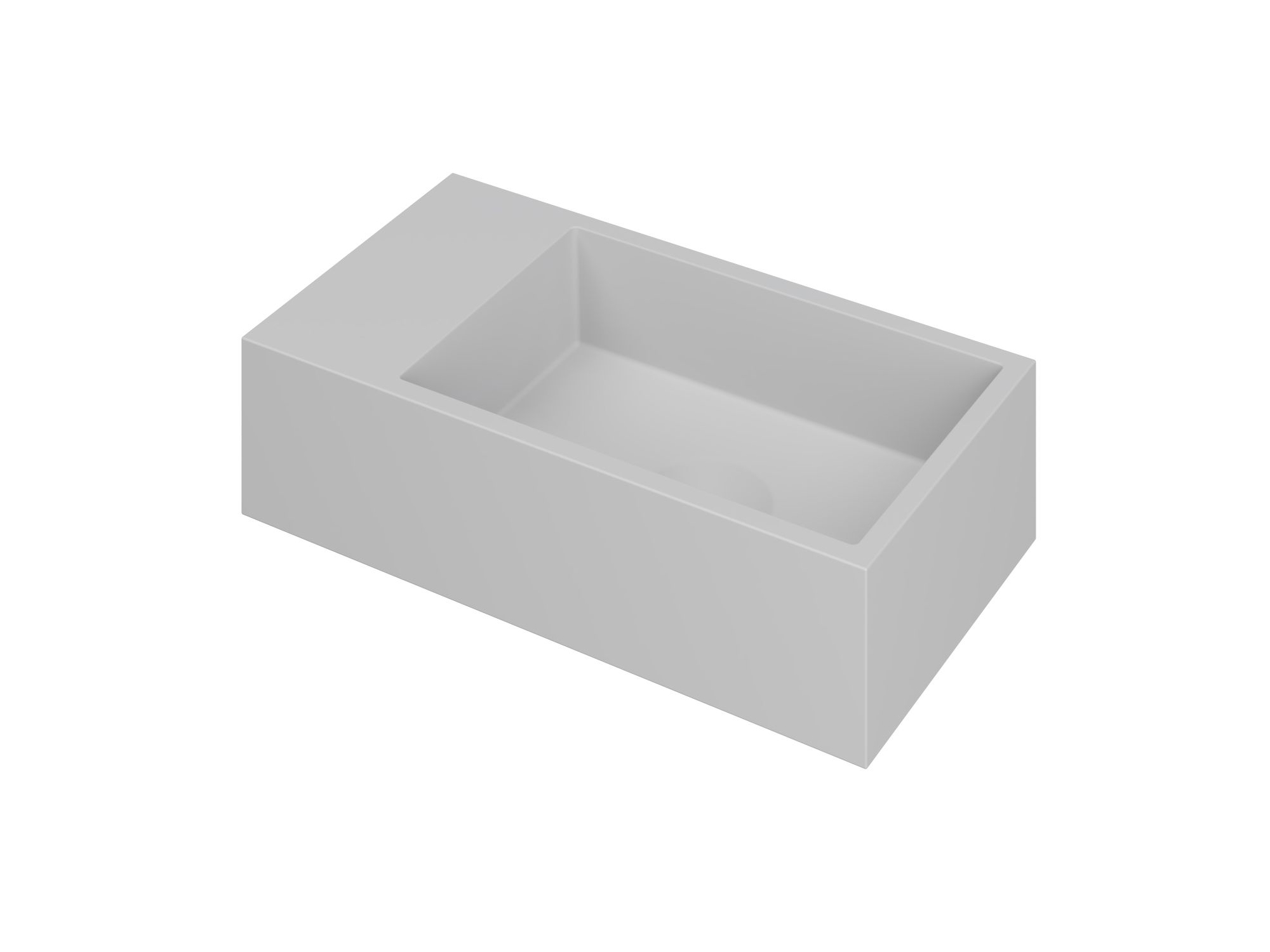 INK Versus Fontein Polystone links z. krgt. 3404101 Mat wit H90xB360xD180