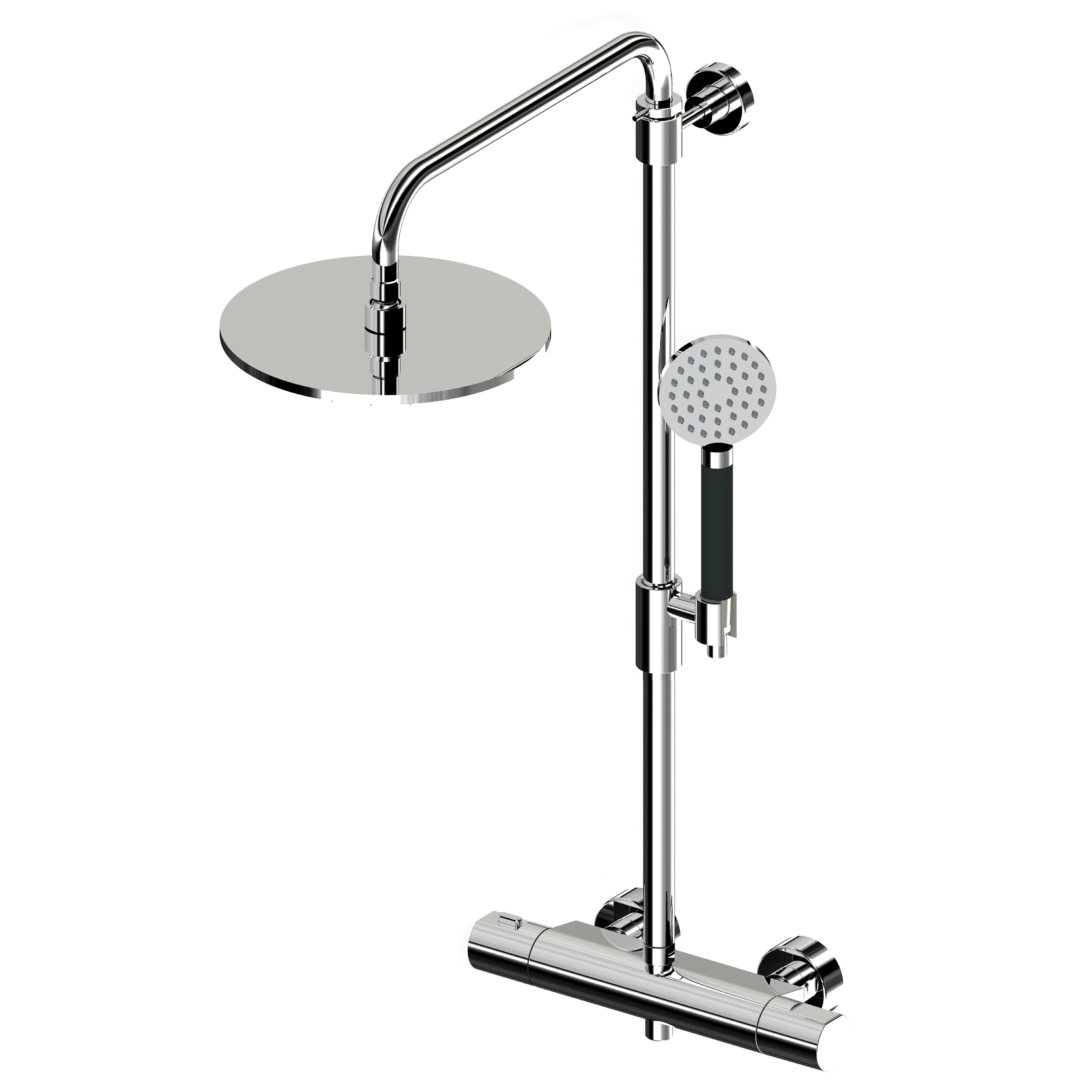 Lagoo Como Thermostatische douche set m. hoofddouche 250 mm en handdouche rond CM5203CH Chrome