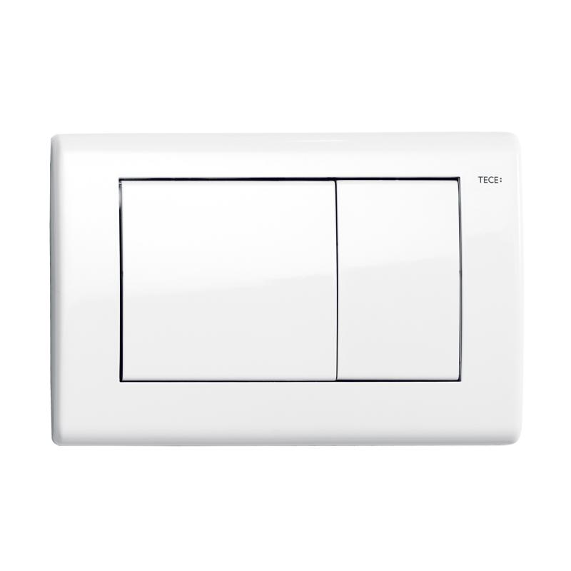 TECEplanus wc-bedieningplaat RVS 9240324  -  Wit glanzend