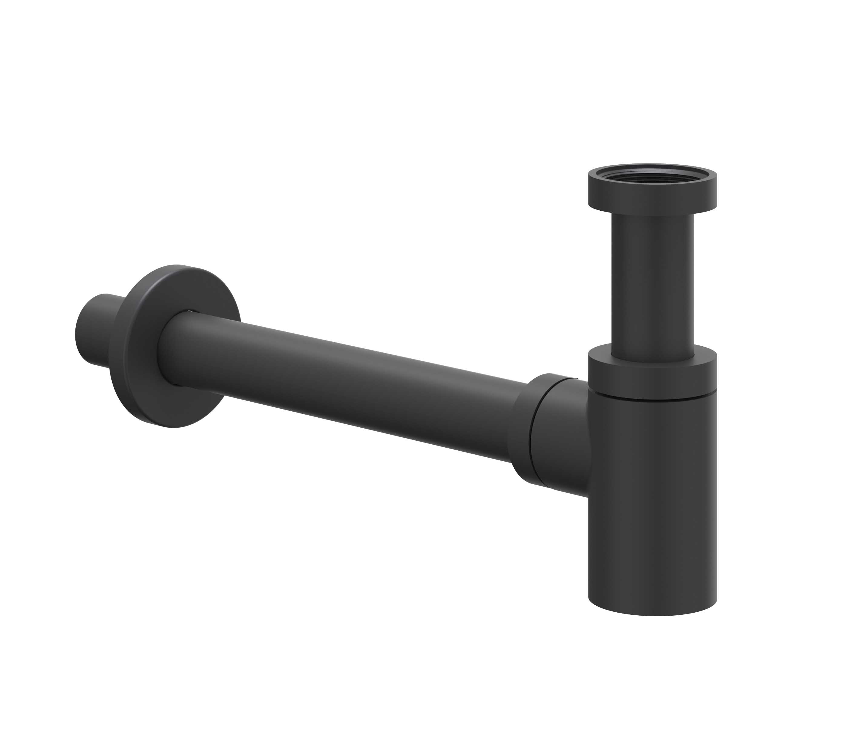 IVY Toebehoren Design sifon laag model 6901852 Mat zwart PED