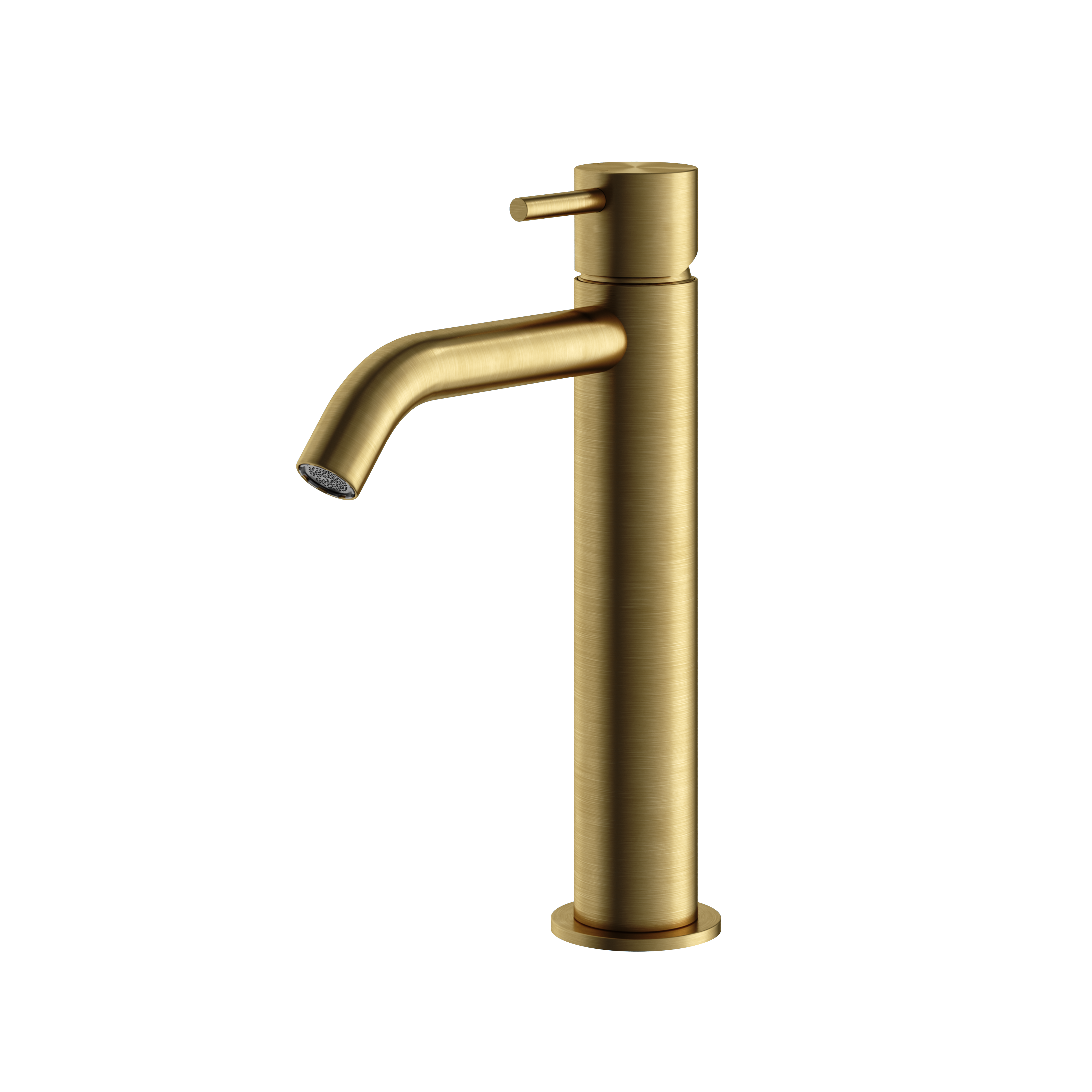 Hotbath Archie wastafelmengkraan zonder waste middel AR003MBBP Geborsteld Messing PVD