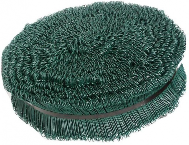 Rol binddraad 120mm rol a 1000 st. Groen geplastificeerd