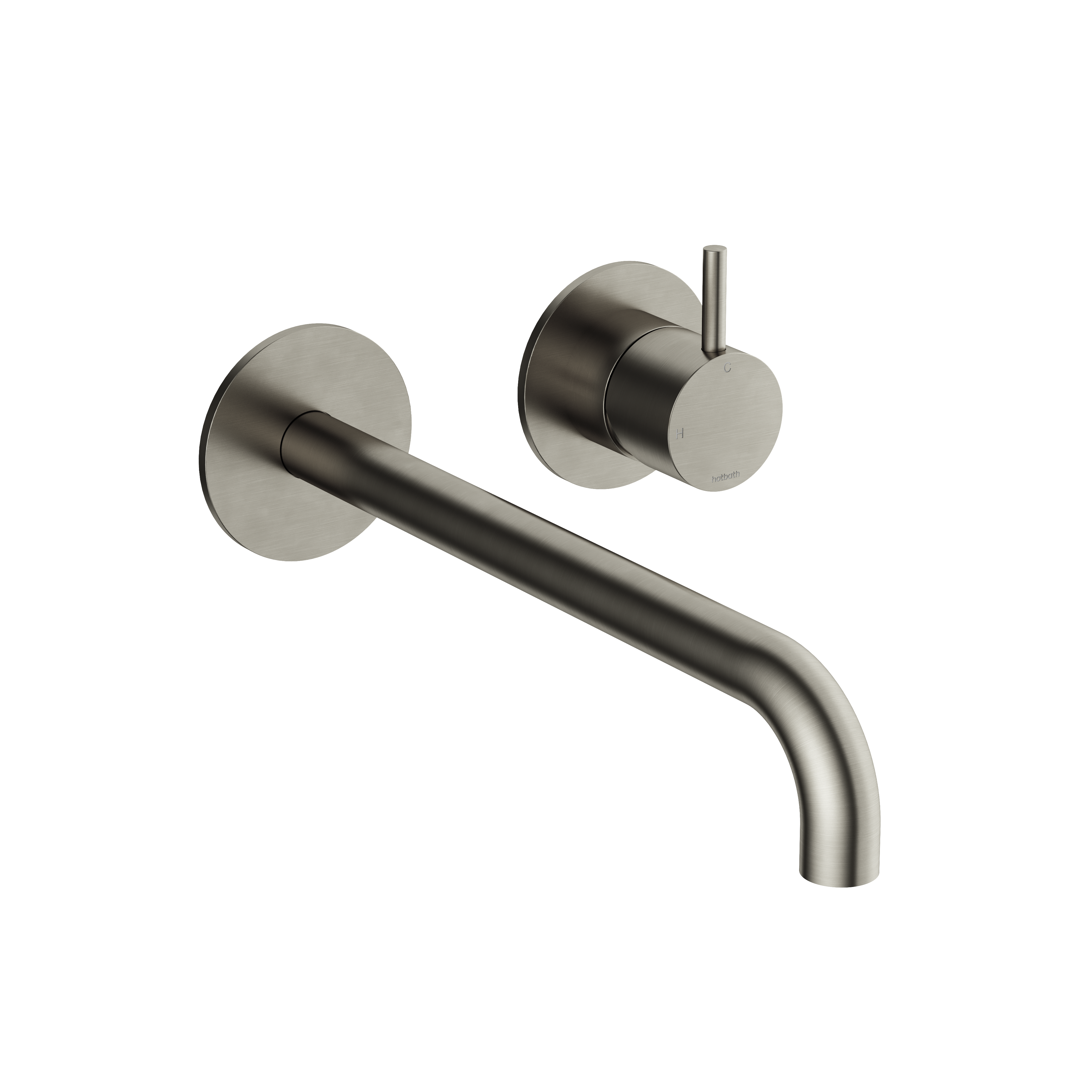 Hotbath Cobber afbouwdeel tbv inbouw wastafelkraan 25cm uitloop CB105EXT25GN Geborsteld Nikkel