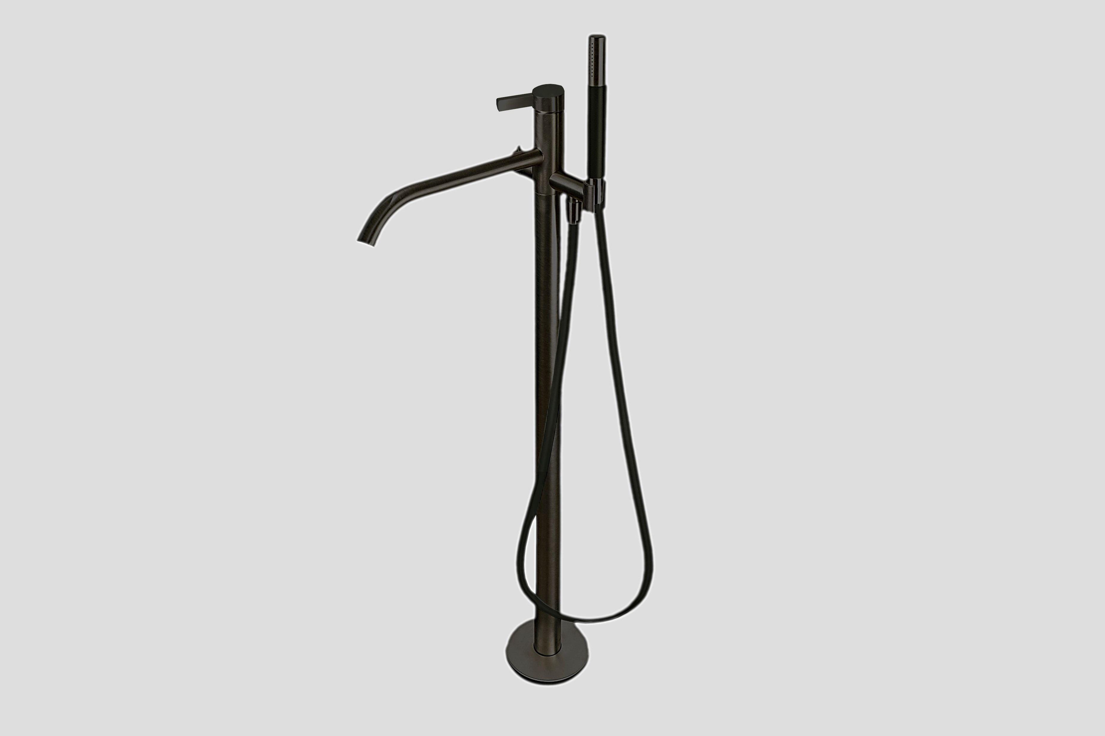 Lagoo Como Vrijstaande badmengkraan afbouwdeel m. mixer en handdouche staaf CM3204MB Matt Black