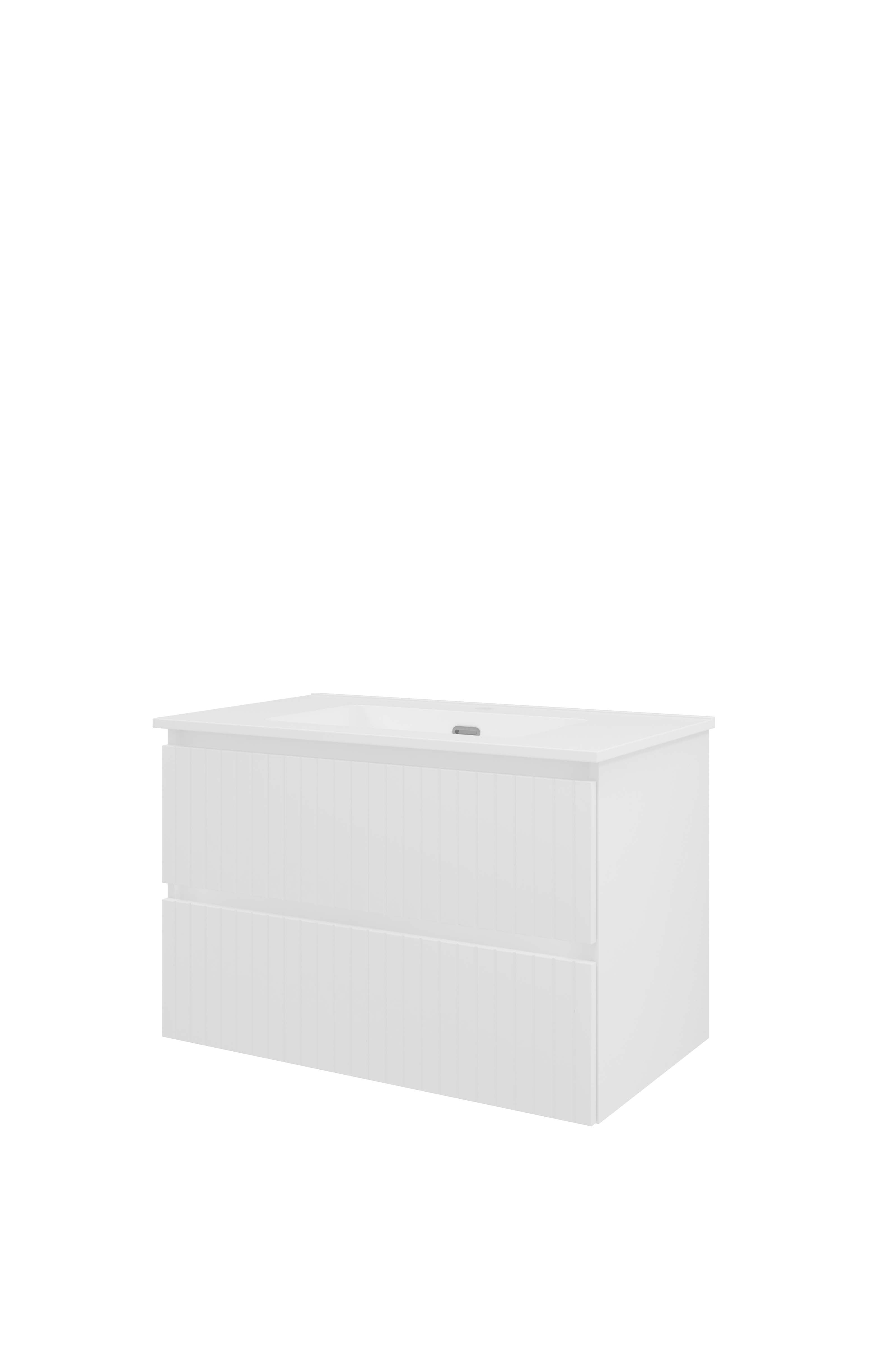 Proline Set porselein Elegant wast. met 1 krgt. en onderkast sym. gefr. 1818035 Mat wit/Glans wit 800x460x540