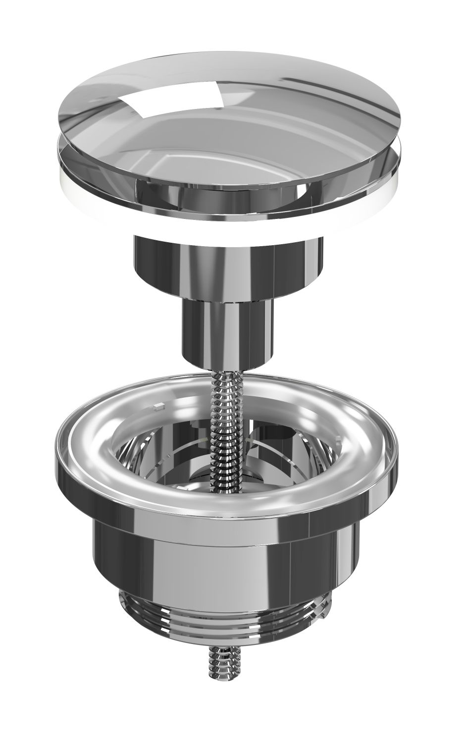 INK Afvoerplug stop&go 9902048 Chroom