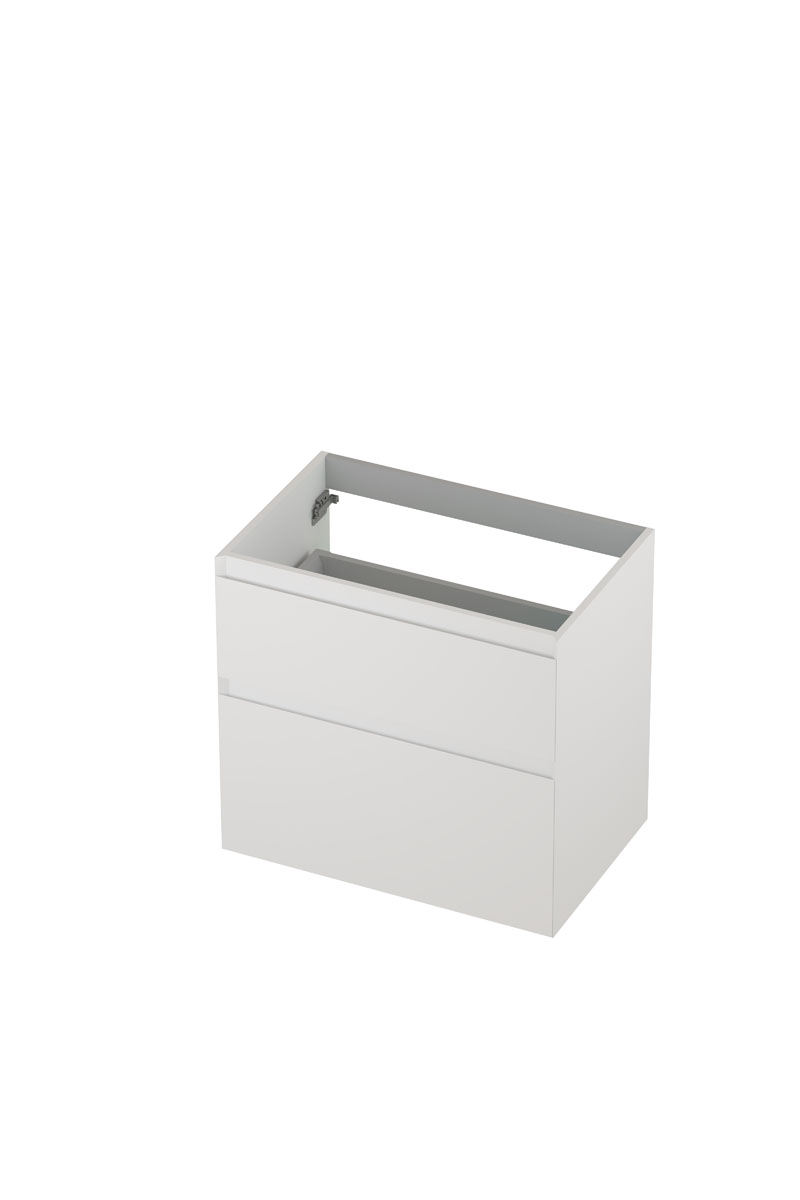 INK onderk. 2 la GL gelakt 45gr a-symm. H700xB450xD650 Mat wit / 1240810