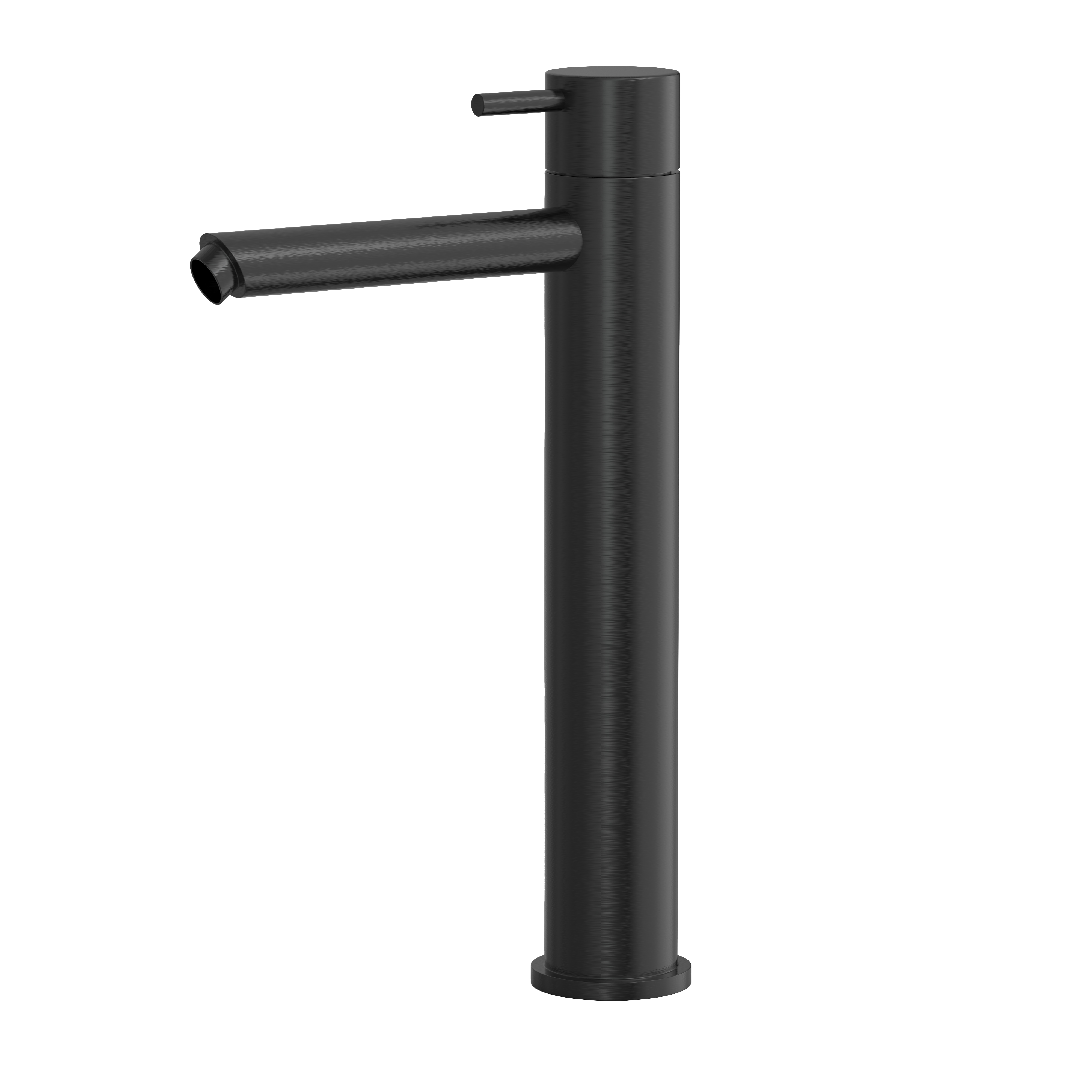 Hotbath Cobber wastafelmengkraan zonder waste CB003HSMBP Geborsteld zwart PVD