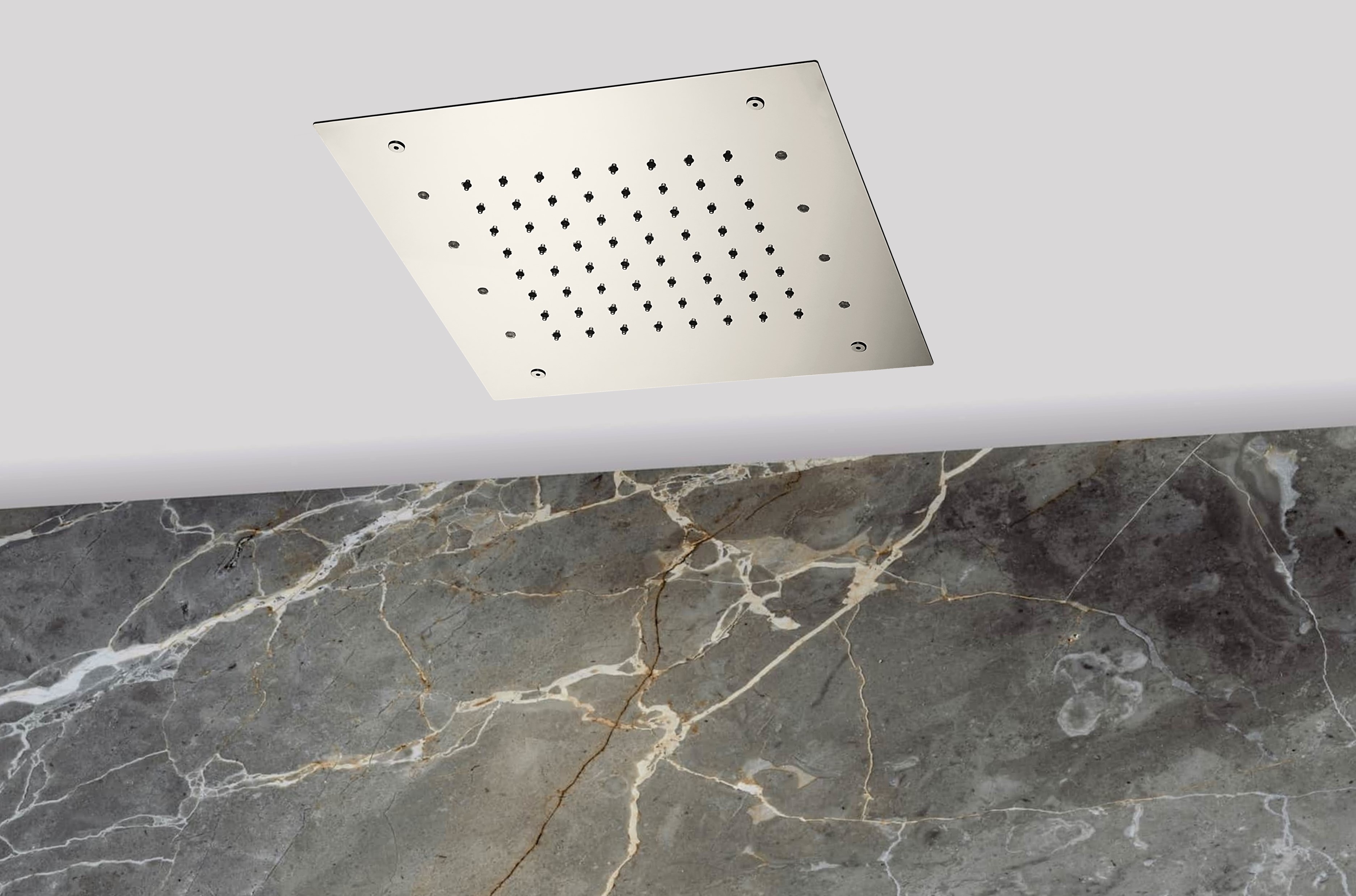 Lagoo Nesso Hoofddouche LED it Rain 300 x 300 m. multi color LED incl. afstandsb. N8250BN Brushed Nickel