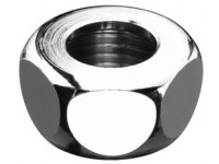 Chroom wartelmoer 1/2x10 mm