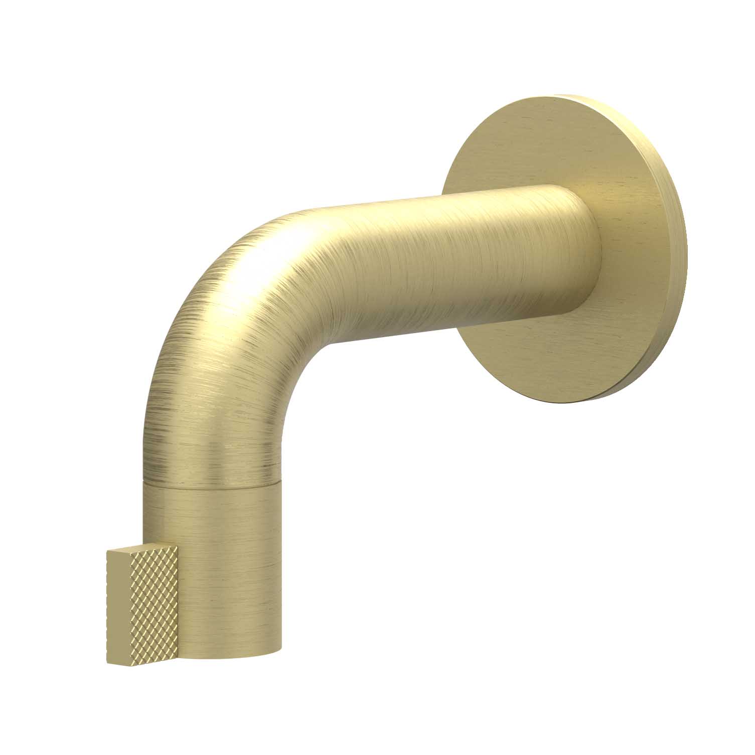 IVY Tribe Fonteinkraan wandmodel niet inkortbaar HOH10cm 6401082 RVS316 gebr. mat goud PVD