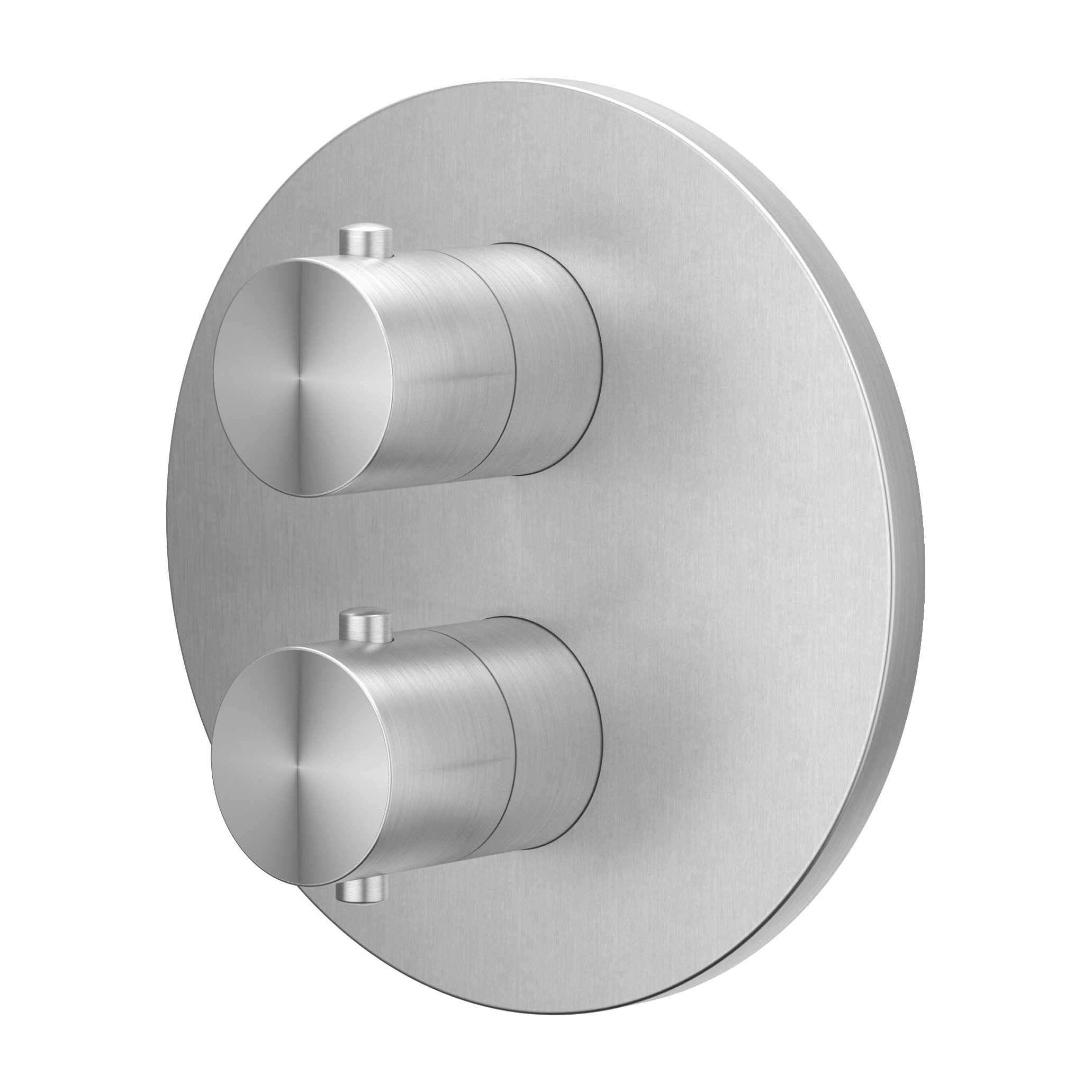 IVY Concord Afbouwdeel inbouwthermostaat met 2-weg stop-omstel 6201111 RVS316 gebr.