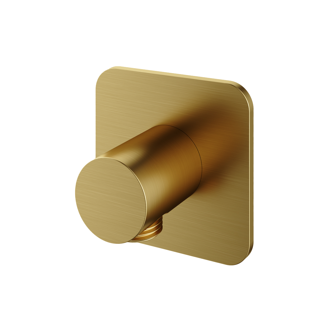 Hotbath Gal wanduitlaat GL517BBP Geborsteld Messing PVD