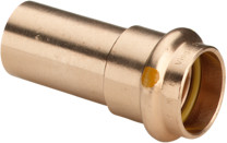 Viega Profipress Gas inschuifsok m/SC-Contur brons 2613 378790. 15mm 1xpers