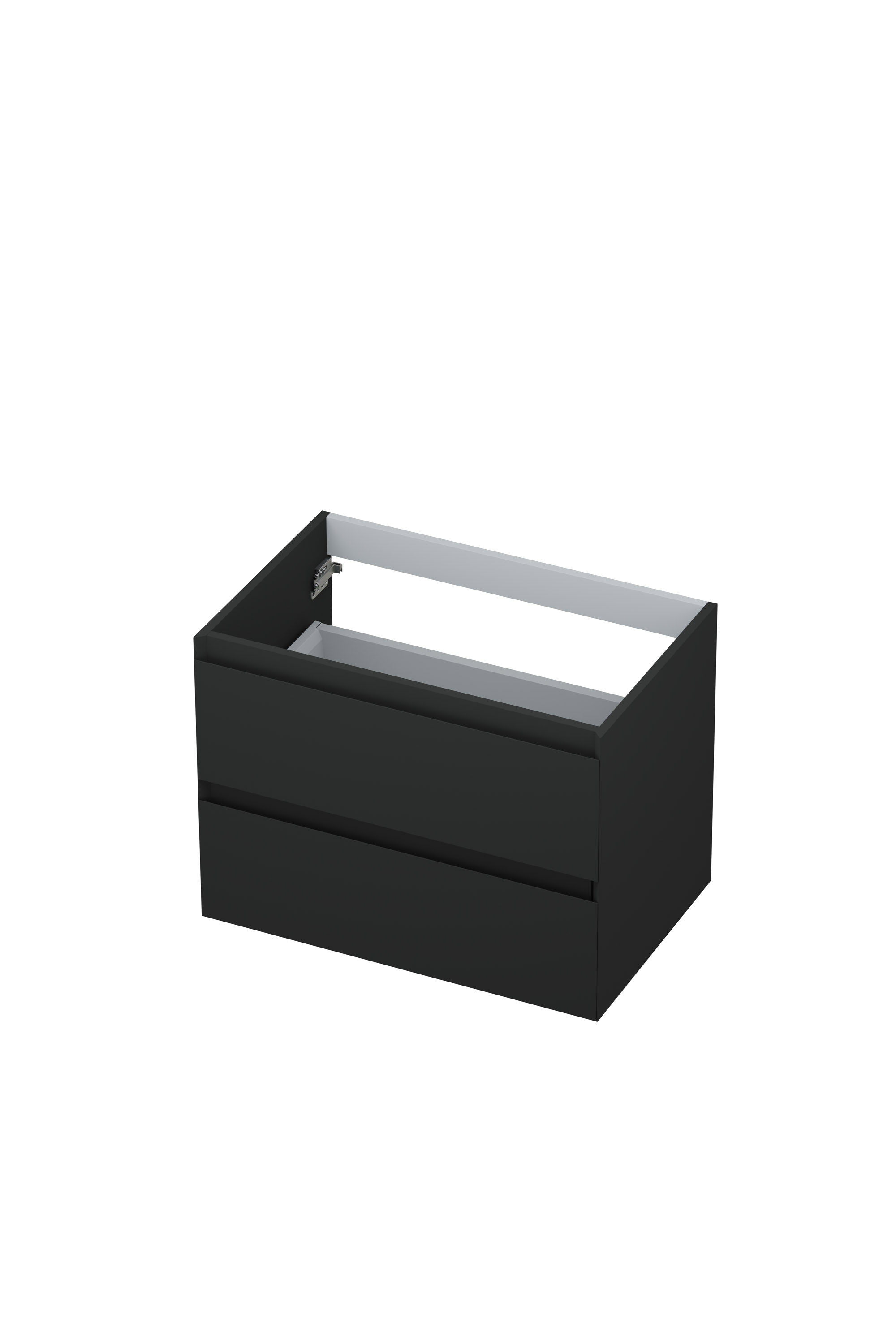 INK onderk. 2 laden greepl. gelakt 45gr 1240411 Mat antraciet H520xB700xD450