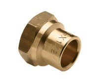 Messing soldeer schroefbus 3/8x12